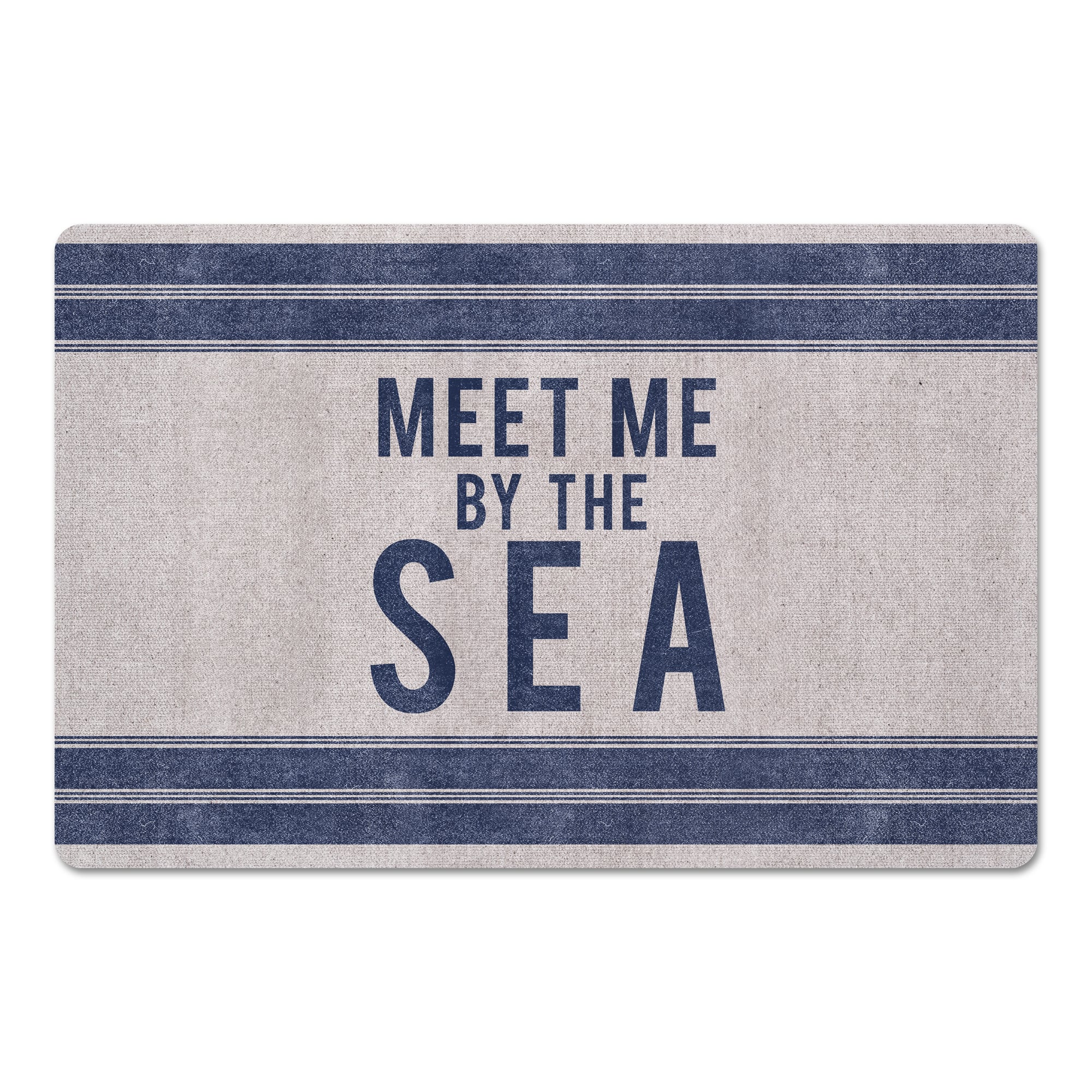 Meet Me By The Sea Floor Mat