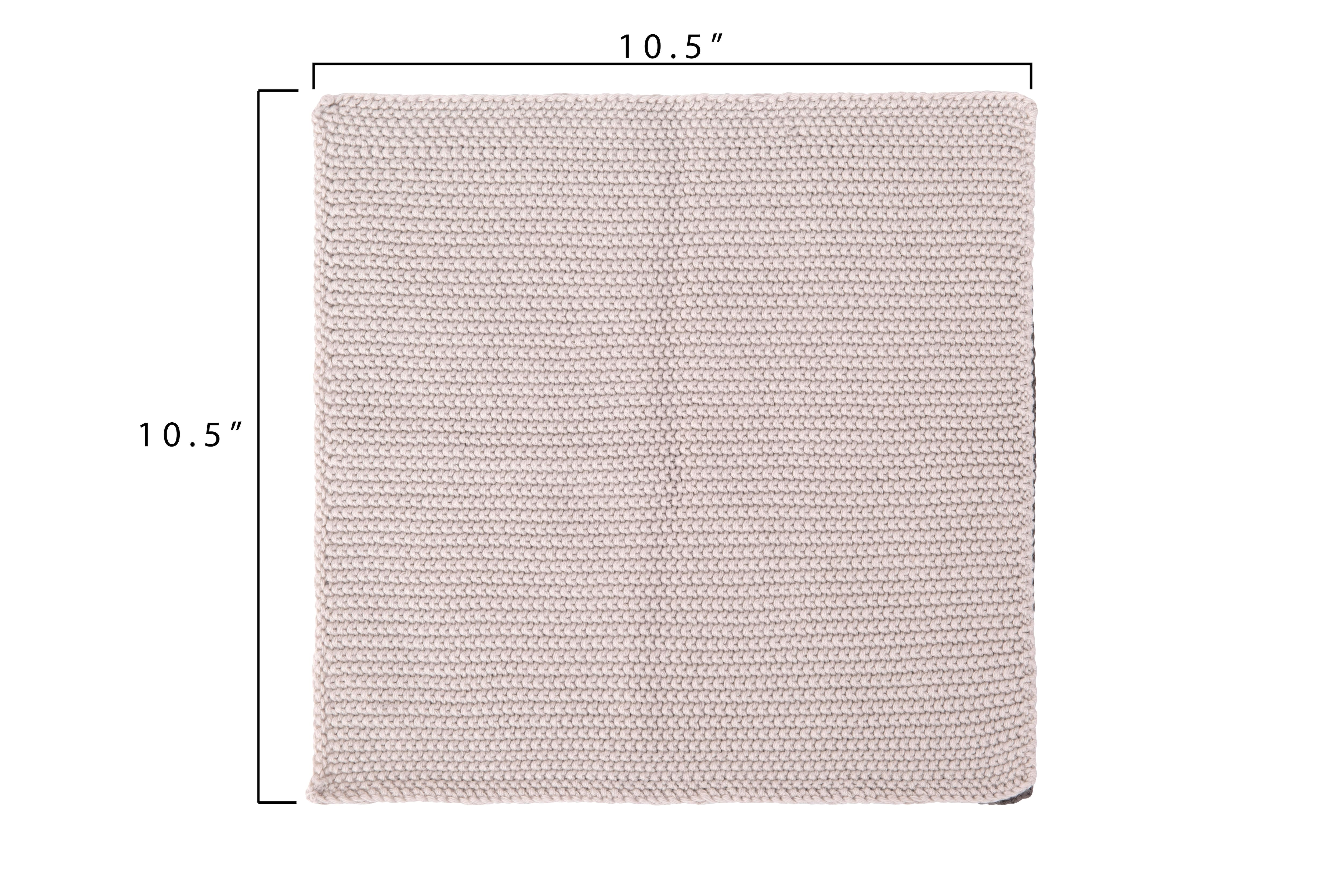 Hello Honey® Gray & Charcoal Square Cotton Knit Dish Cloth Set