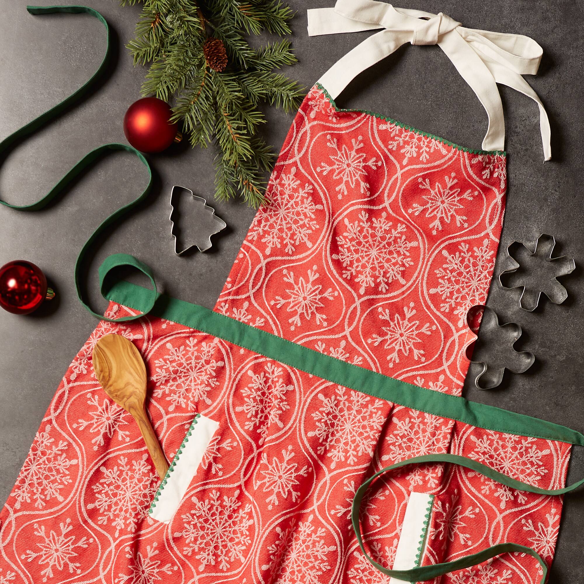 DII® Joyful Snowflakes Jacquard Collection Apron