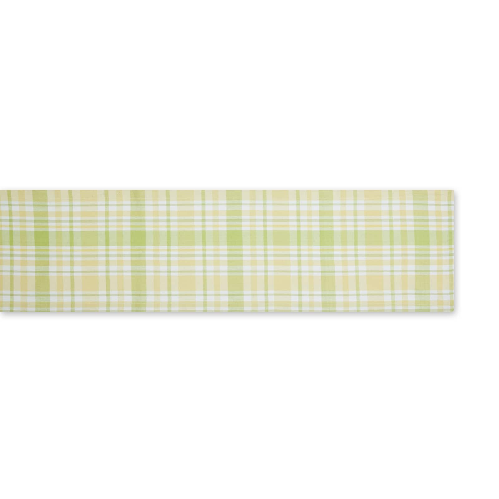 Lemon Bliss Plaid Table Runner 14" x 72"