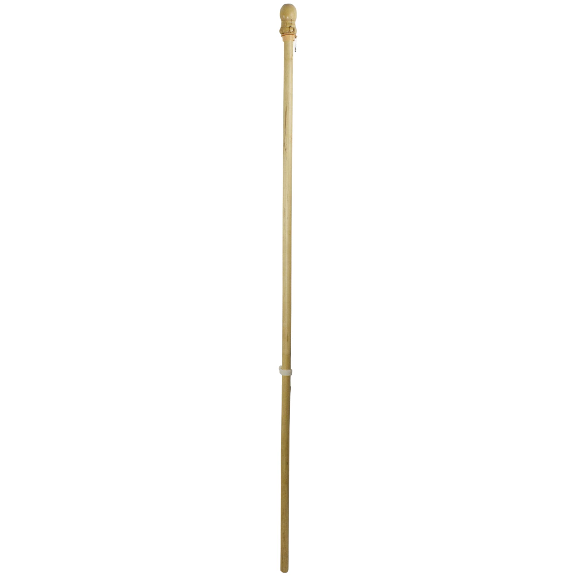 5ft. Wooden Flagpole with Anti-Furling Ring & Bracket Kit
