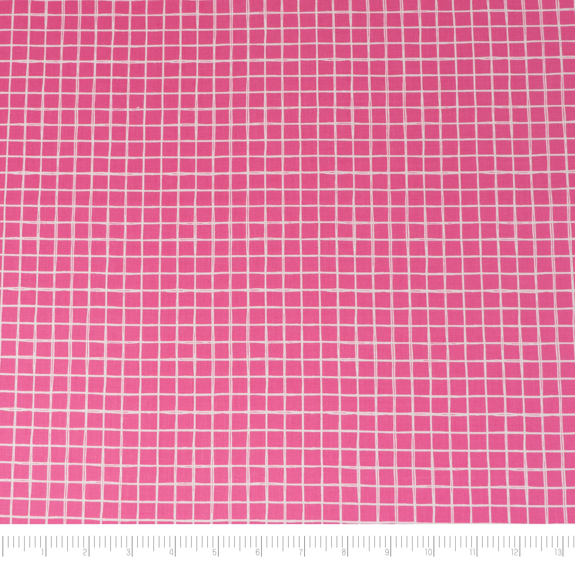 SINGER Pink Plaid Cotton Fabric