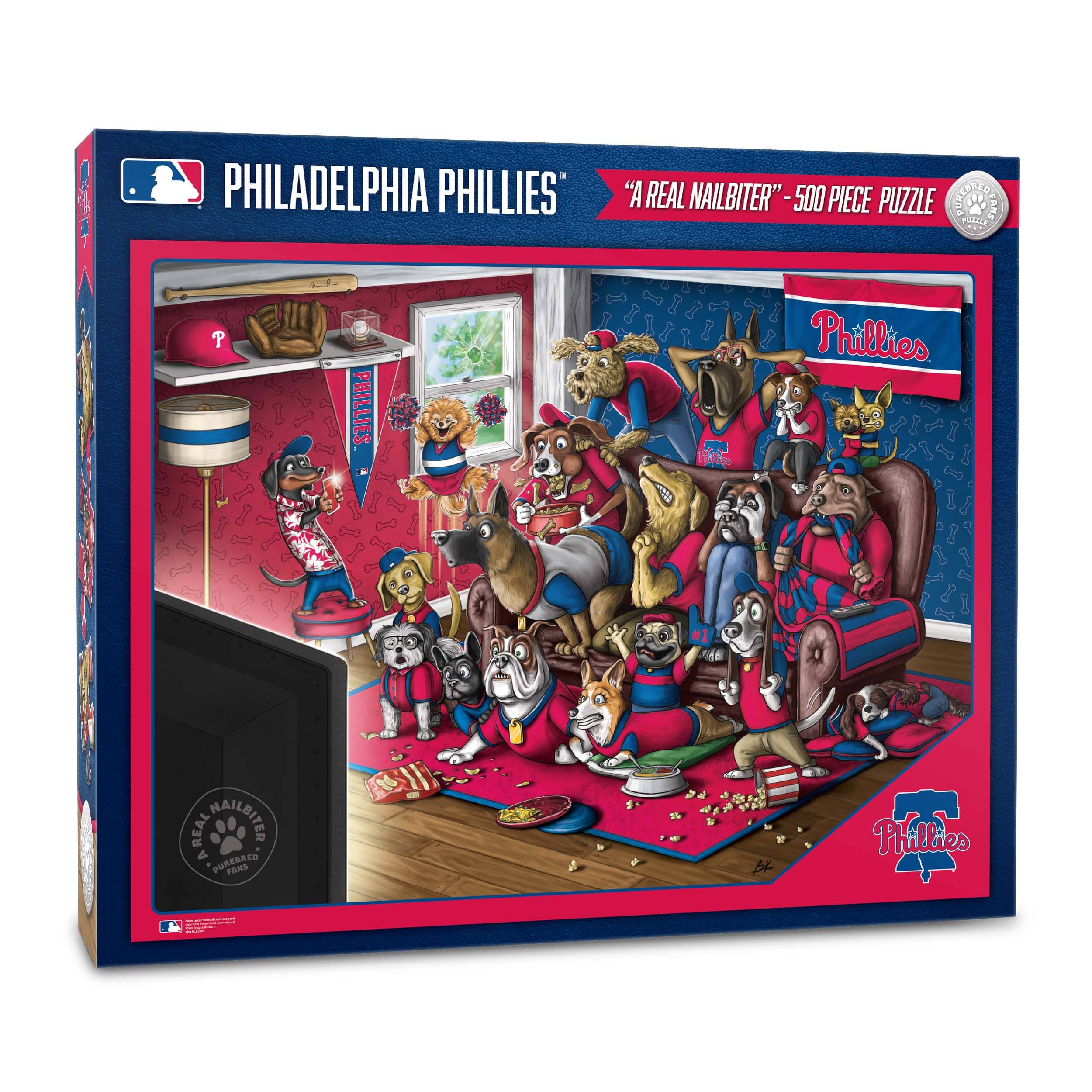 MLB Purebred Fans A Real Nailbiter 500 Piece Puzzle