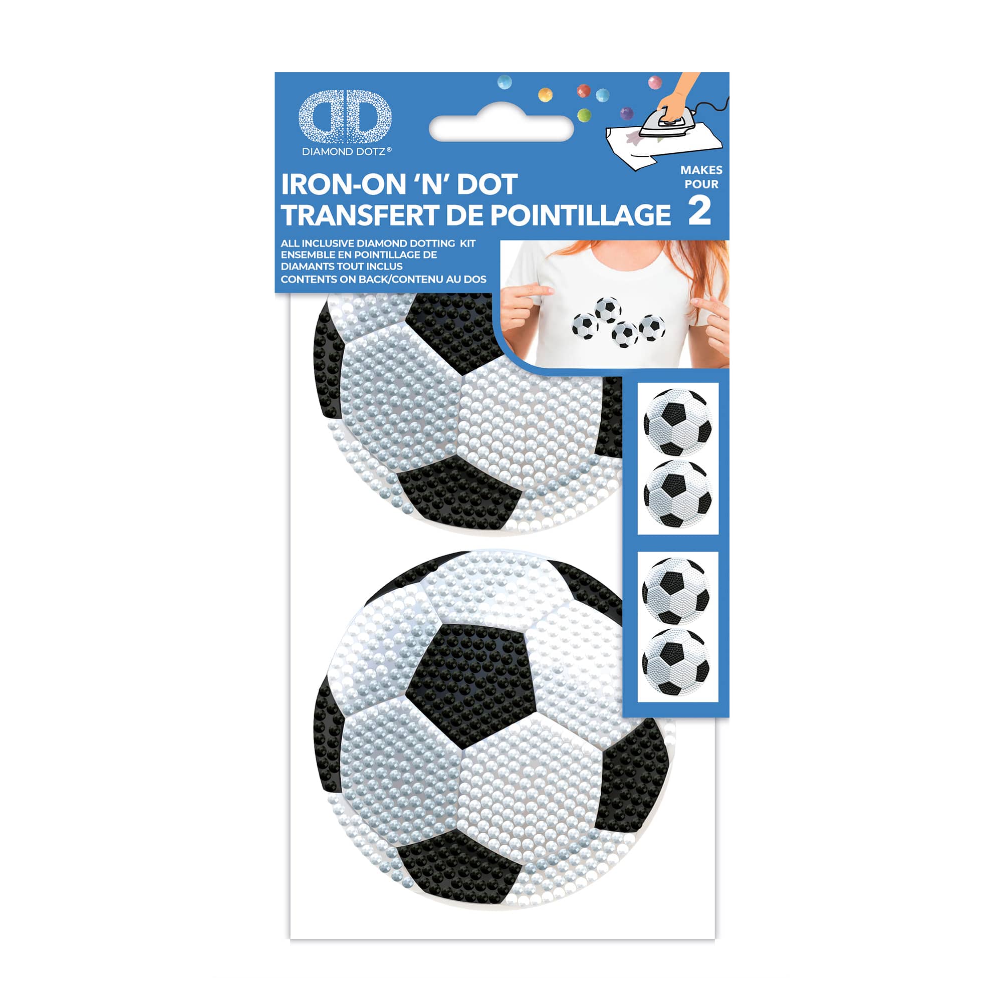 Diamond Dotz® Soccer Ball Iron-On 'n' Dot Kit