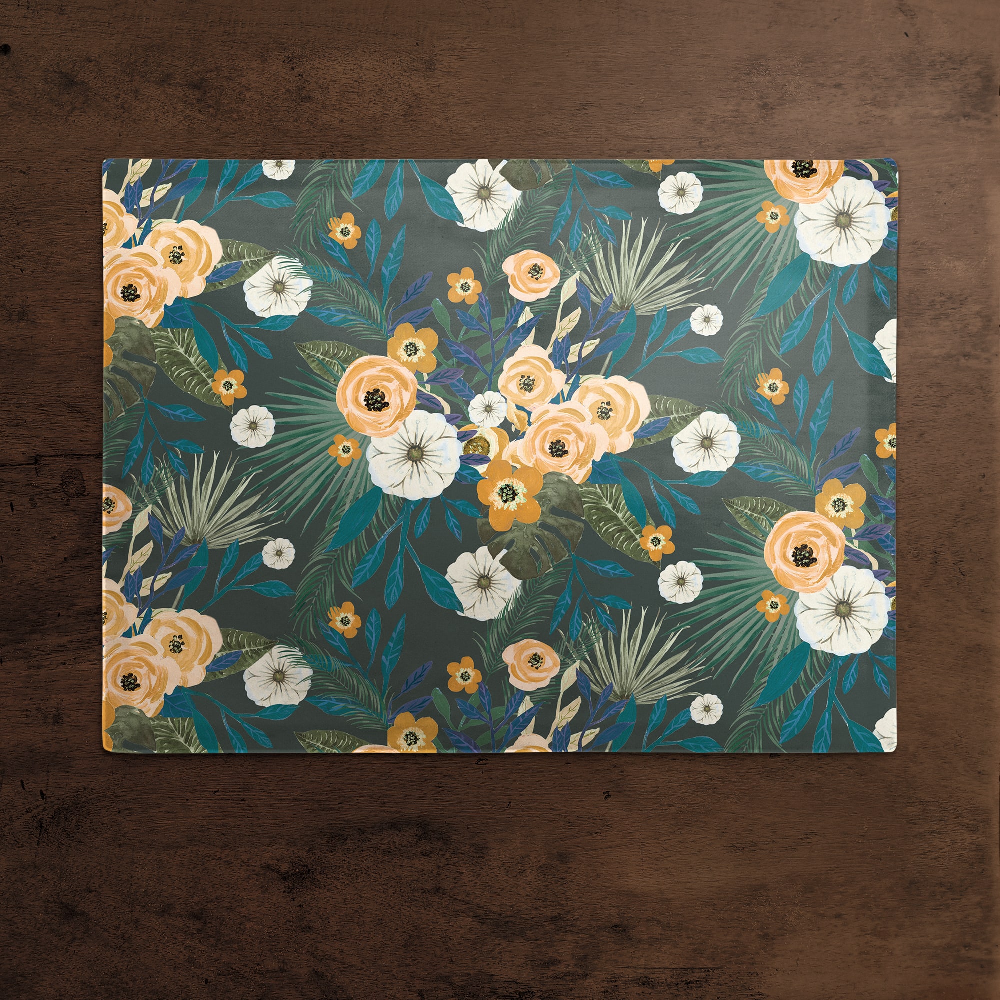 Tropical Floral Cotton Twill Placemat