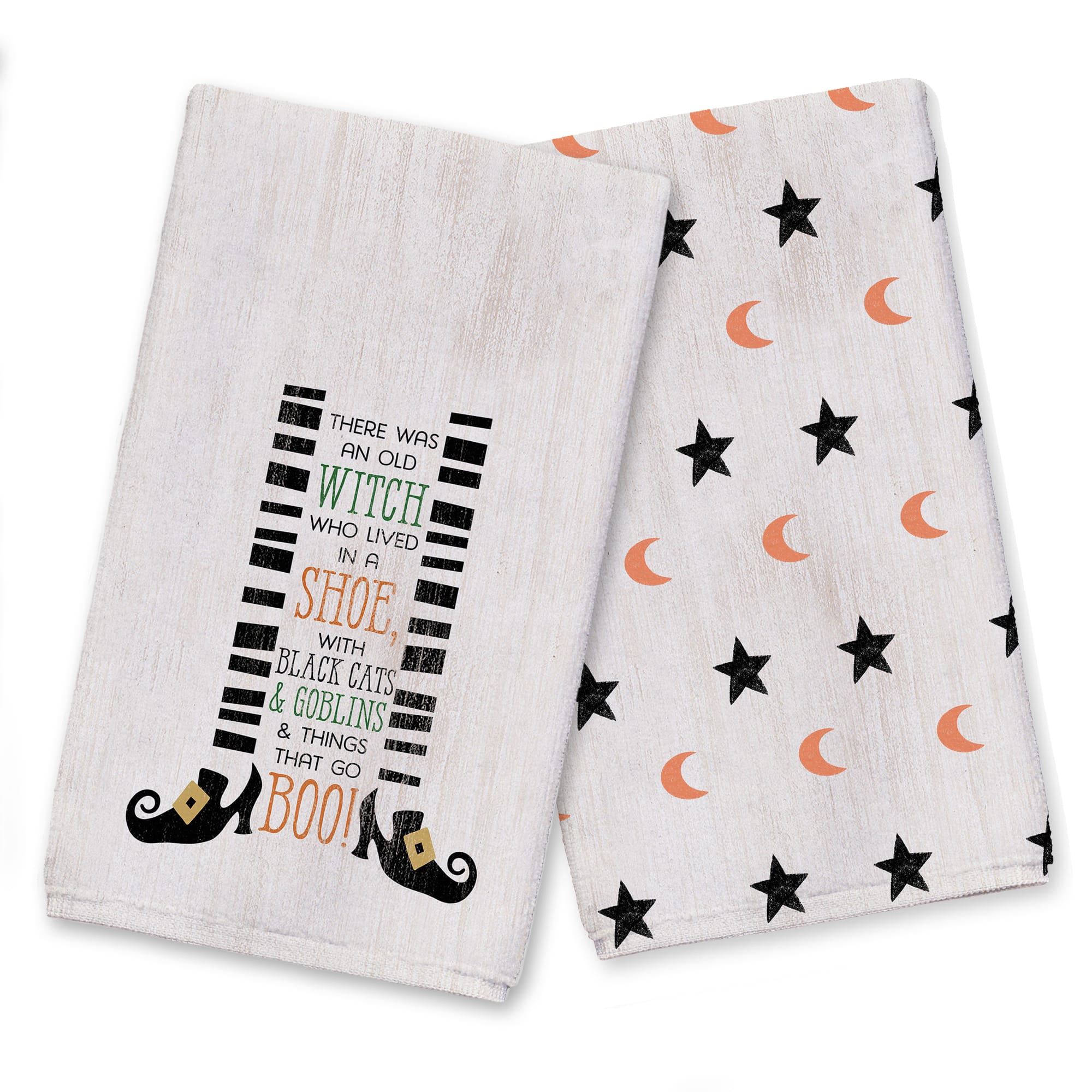 There was an Old Witch 16" x 25" Tea Towel - Set of 2