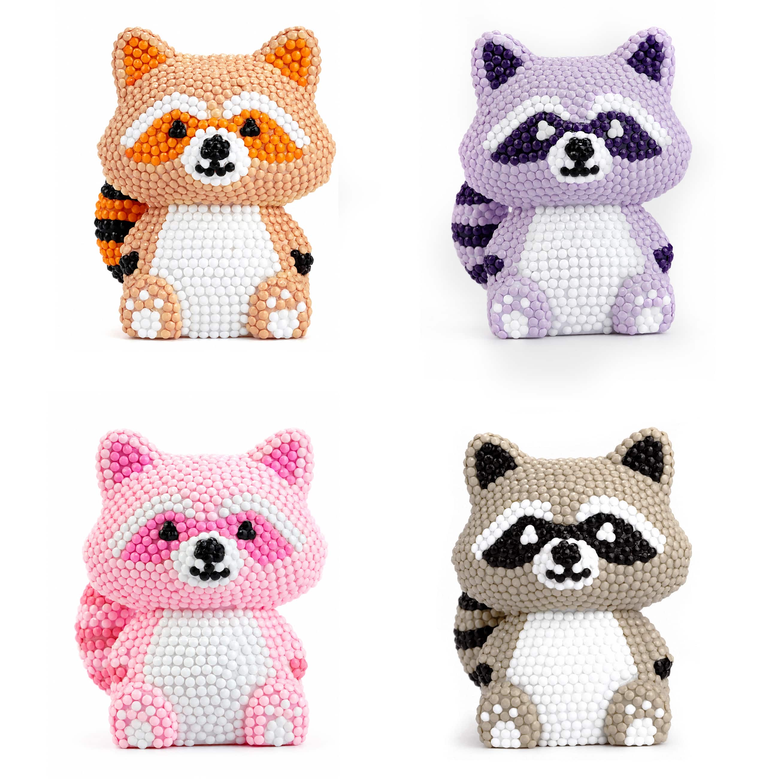3.25" Raccoon Mystery 3D Diamond Art Kit by Make Market®