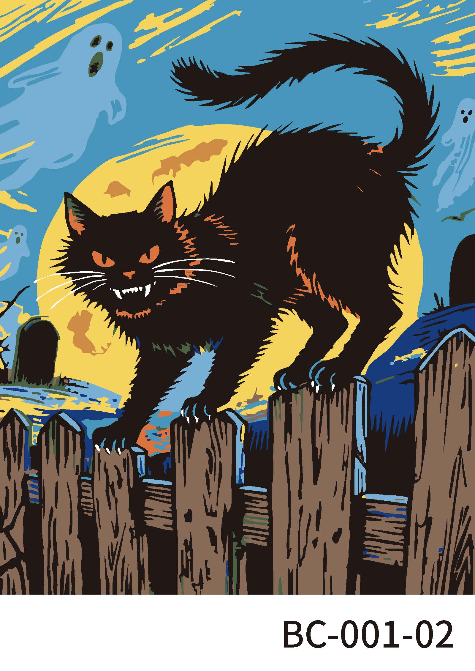 Black Cats Paint Marker-by-Number Kit by Artist's Loft®