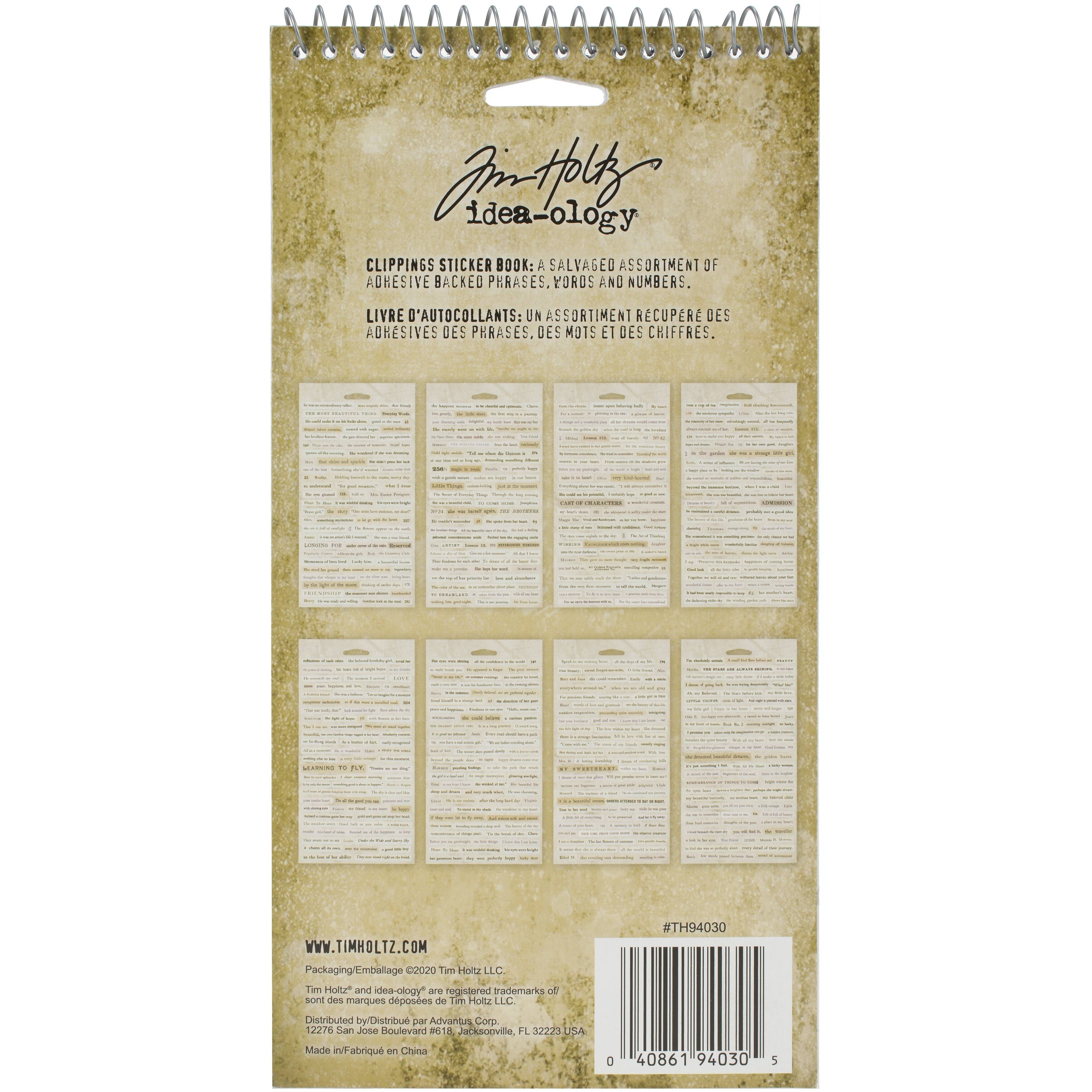 Idea-Ology Clippings Sticker Book