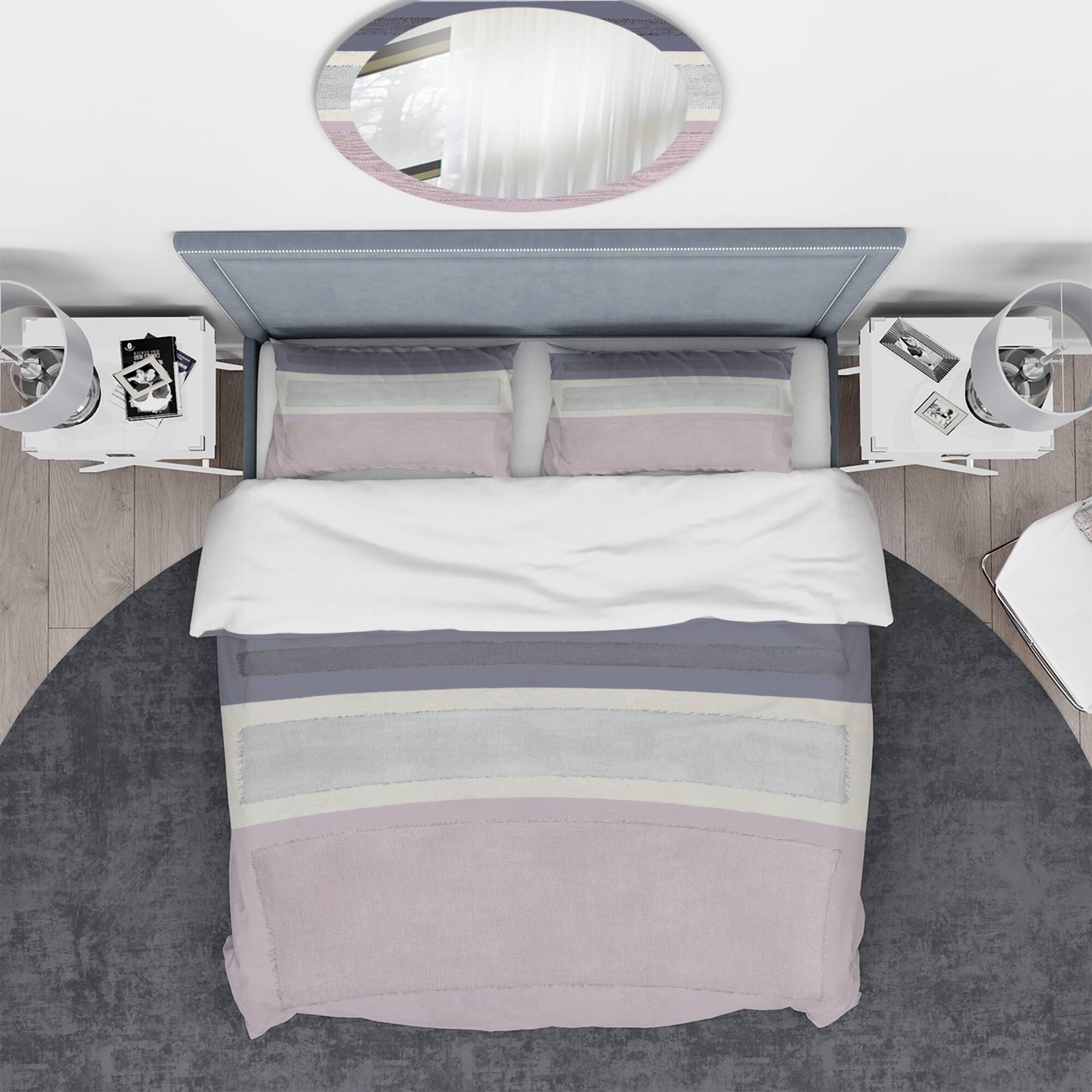 Designart 'Painted Weaving IV FB' Geometric Bedding Set