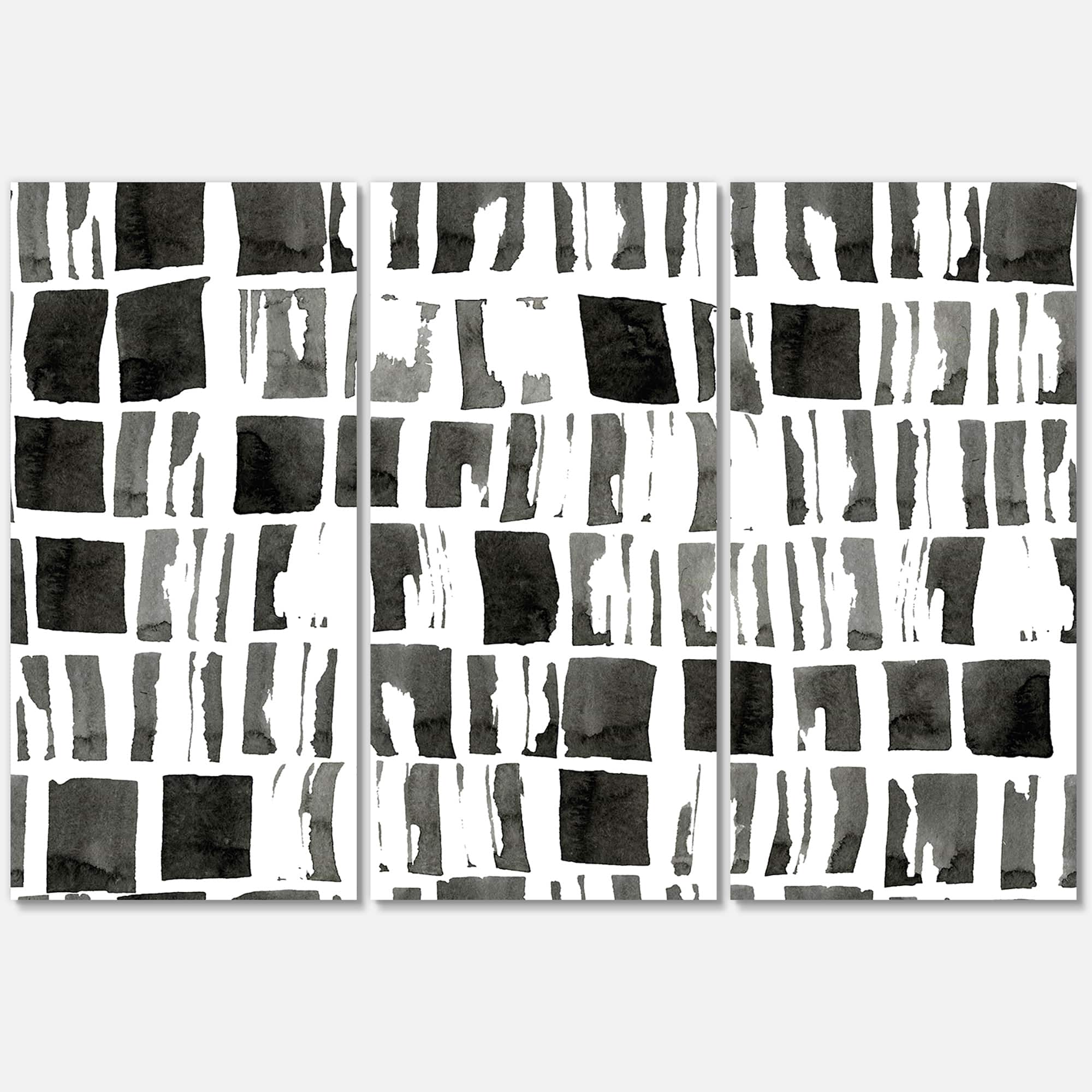 Designart - Abstract Monochrome Bricks
