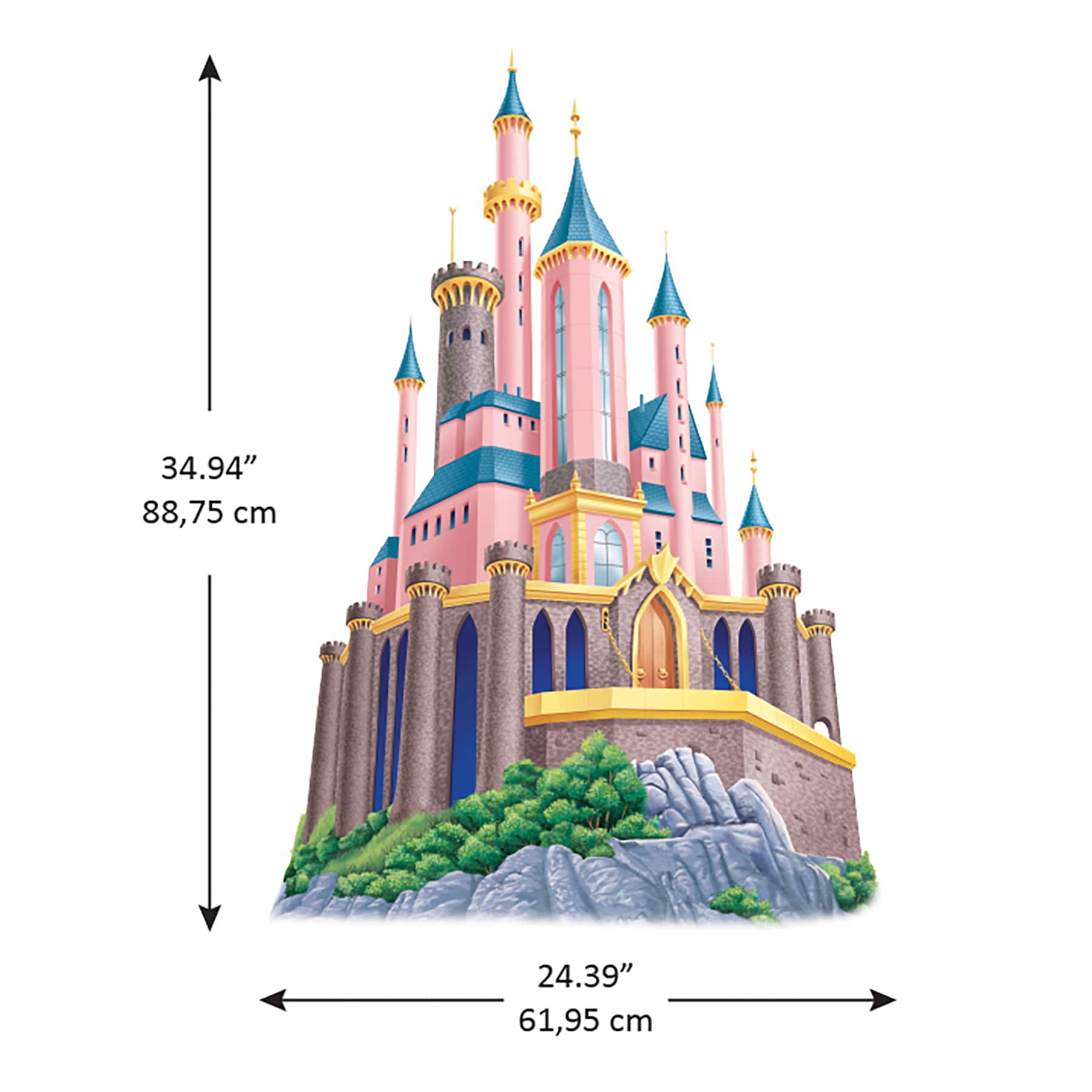 RoomMates Disney Princess Castle XL Giant Wall Decals with String Lights