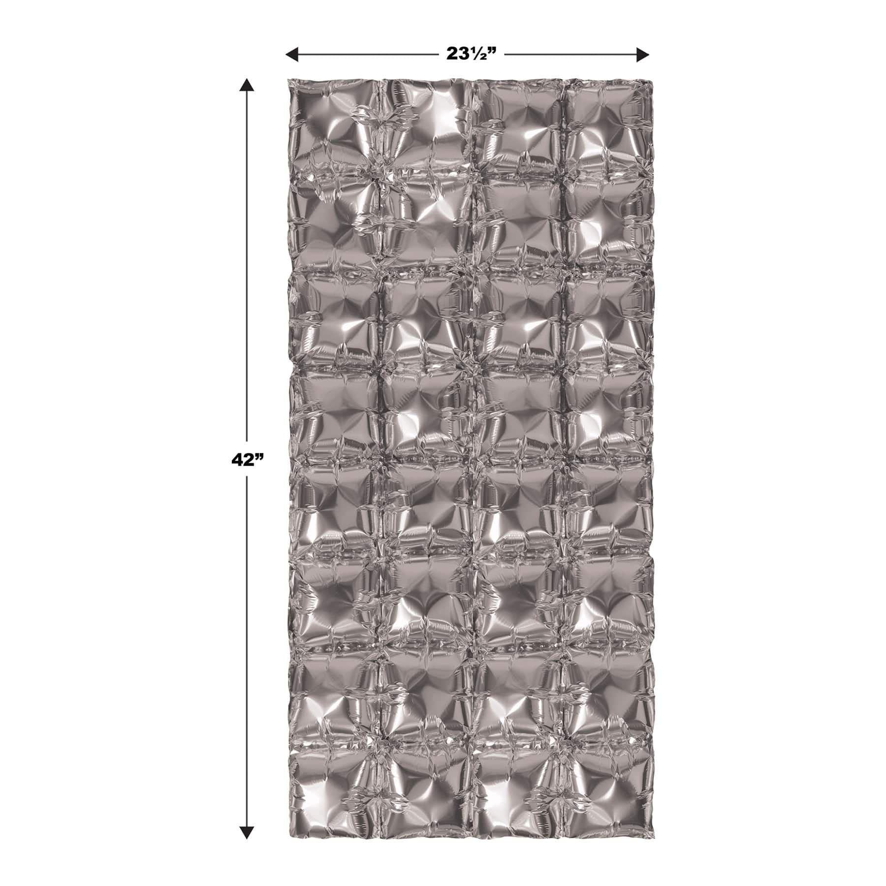 Beistle Silver Foil Balloon Backdrops