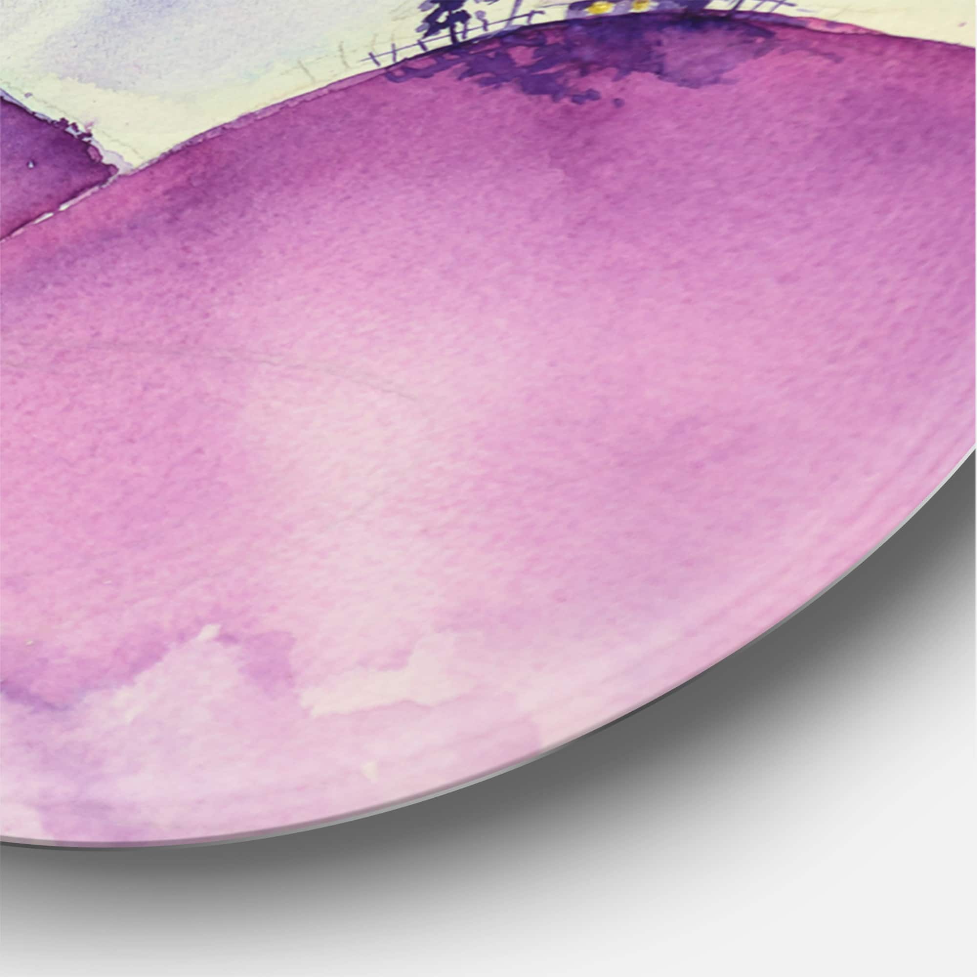 Designart - Fairy Tale Kingdom On Purple Mountain Top
