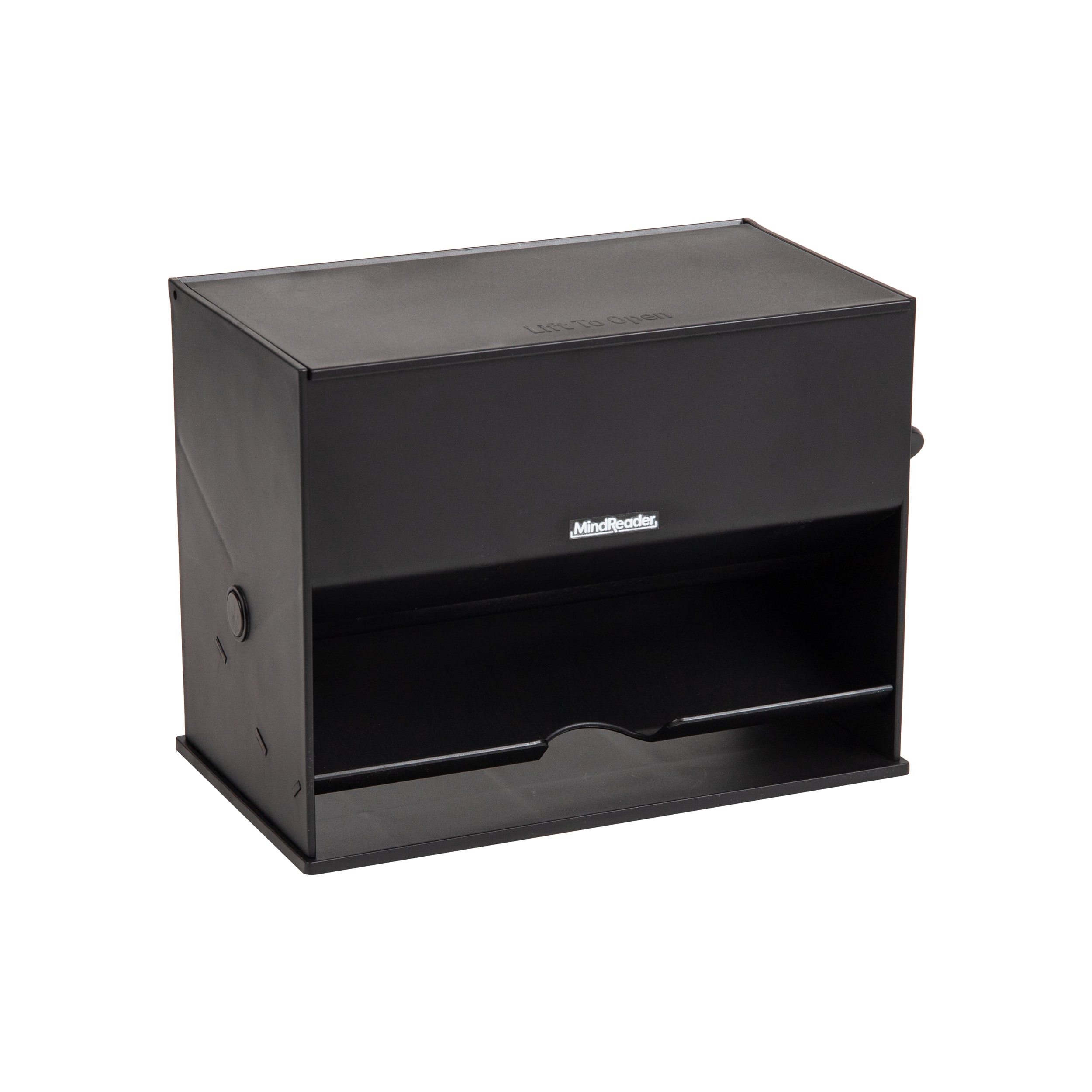 Mind Reader Black Plastic Straw & Pencil Dispenser