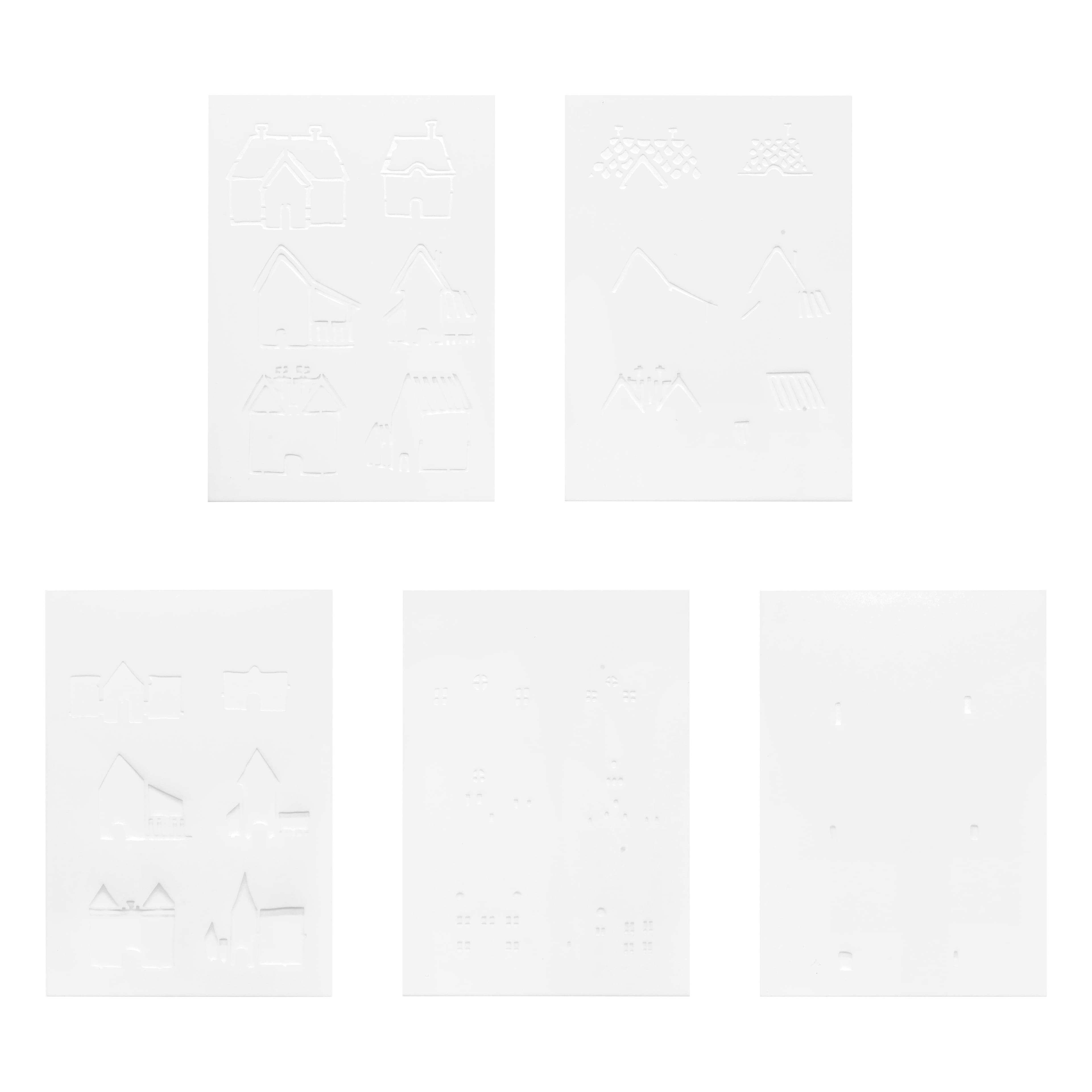 4" x 6" Houses Print Layering Stencil Set by Recollections™