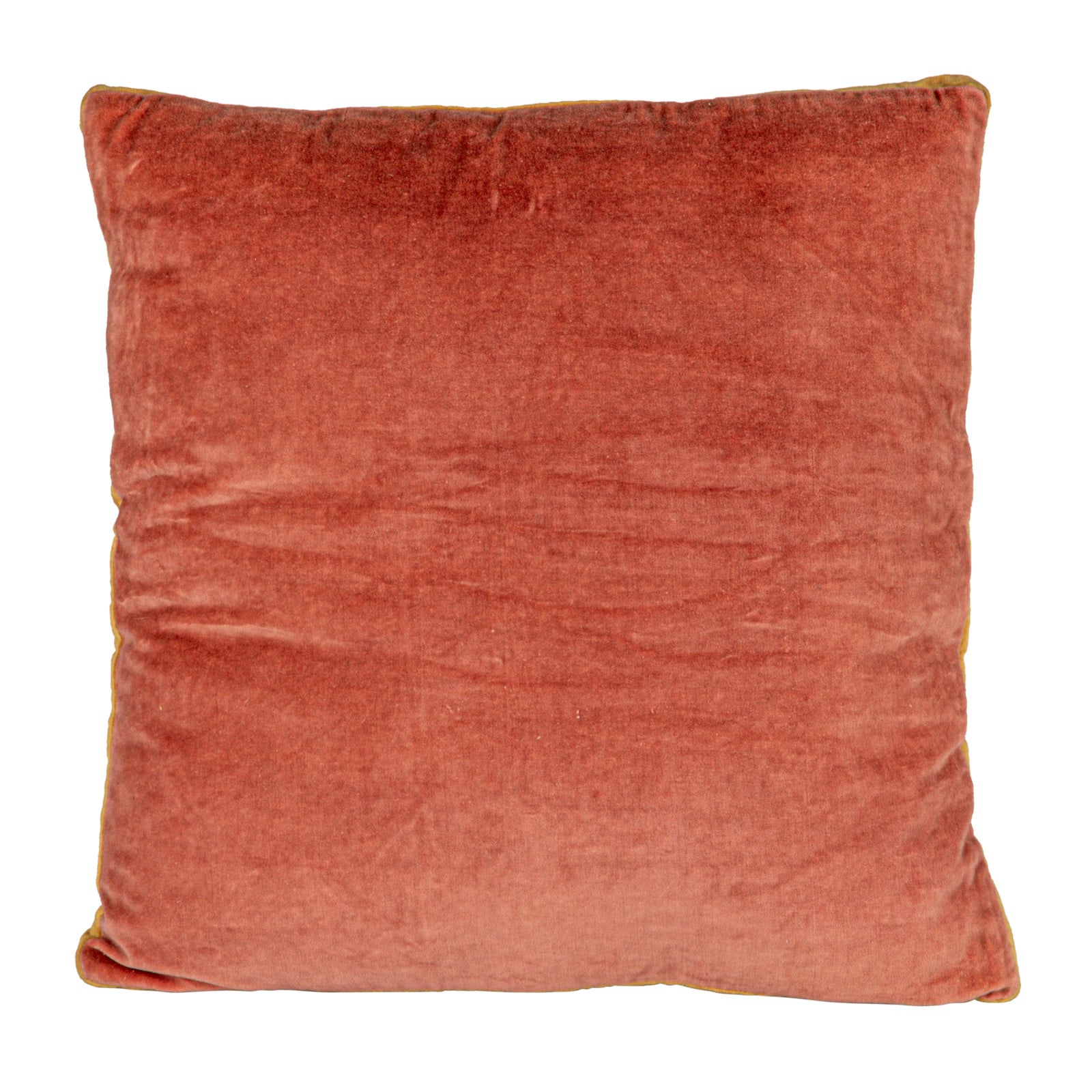Hello Honey® 20" x 20" Apricot & Mustard Art Deco Velvet Pillow