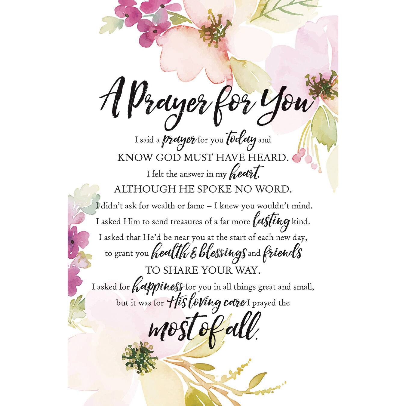 Woodland Grace Series A Prayer For You Wood Plaque With Easel