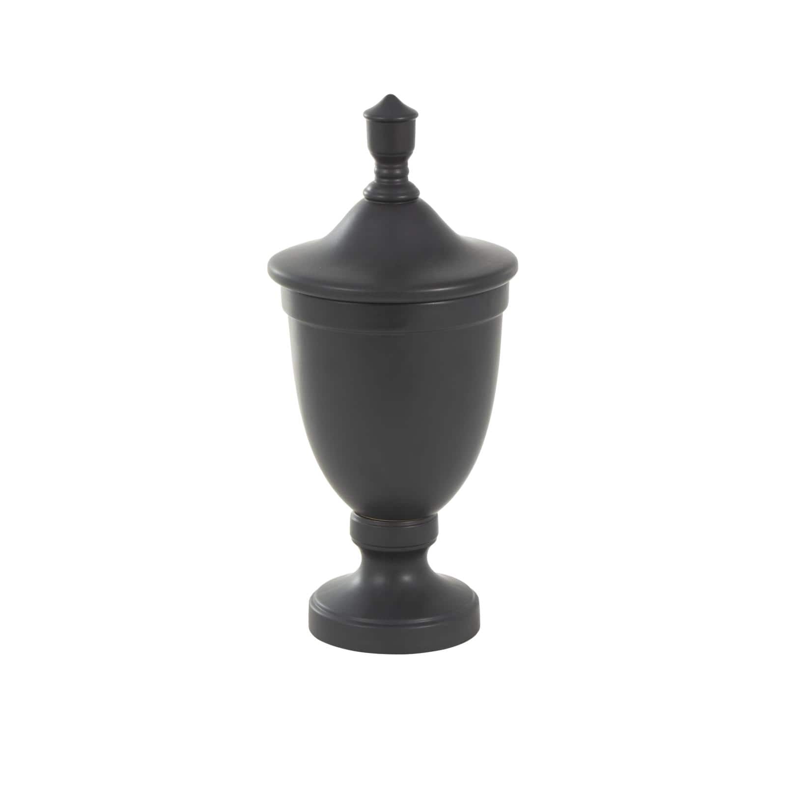 Ceramic Fluted Urn-Shaped Living Room Decorative Jar with Lid