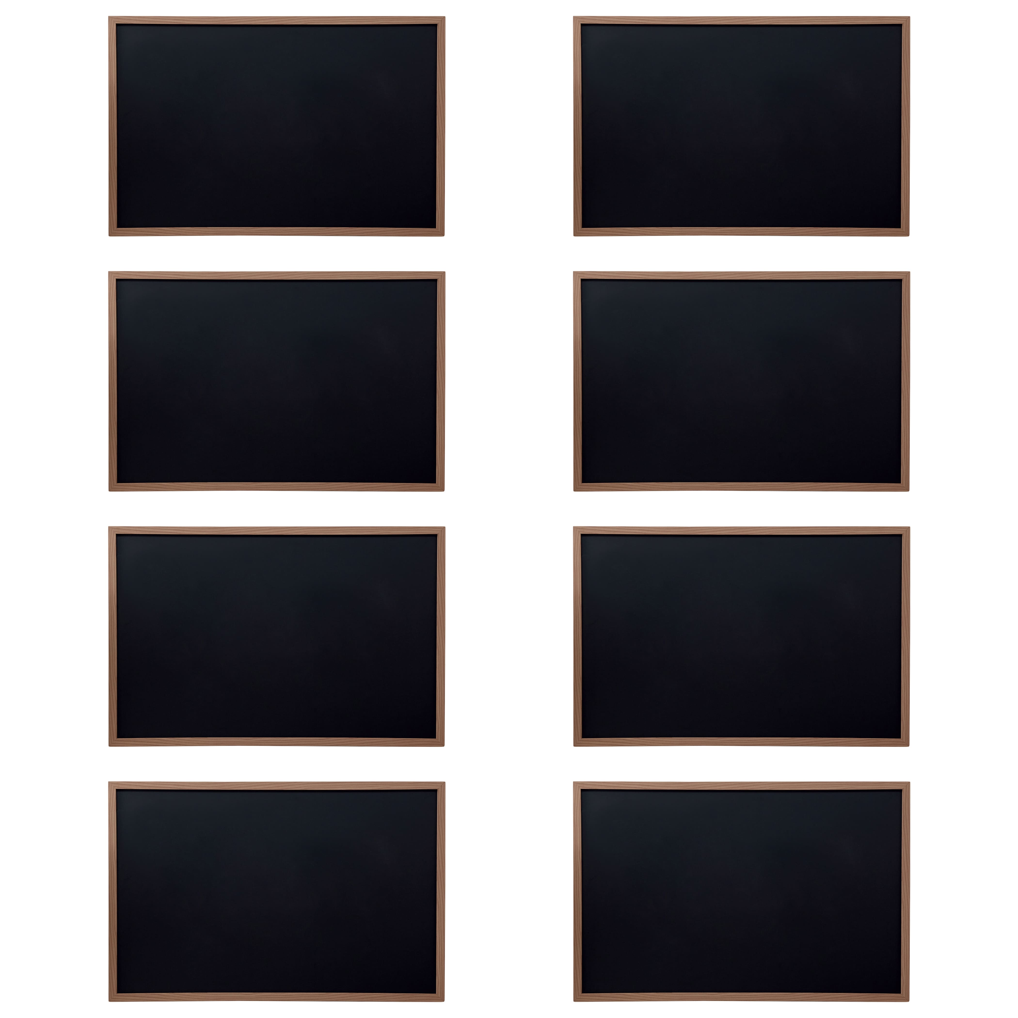8 Pack: 17" x 23" Framed Chalkboard by B2C®