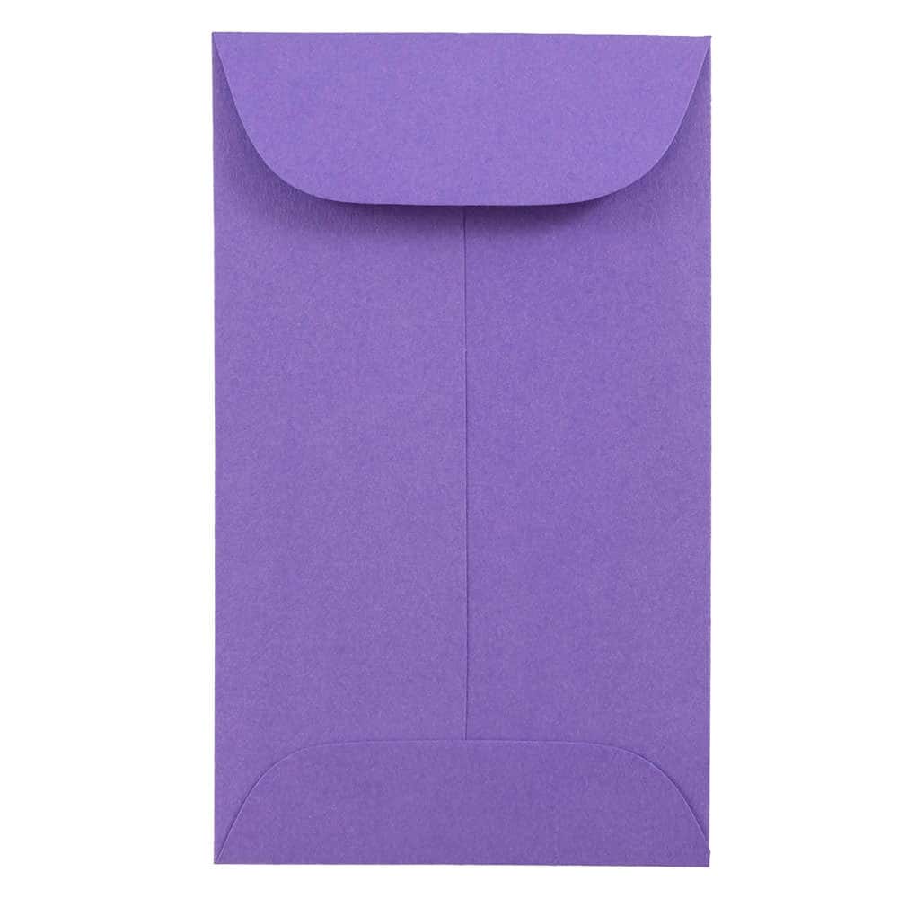 JAM Paper Colored #3 Coin Business Envelopes