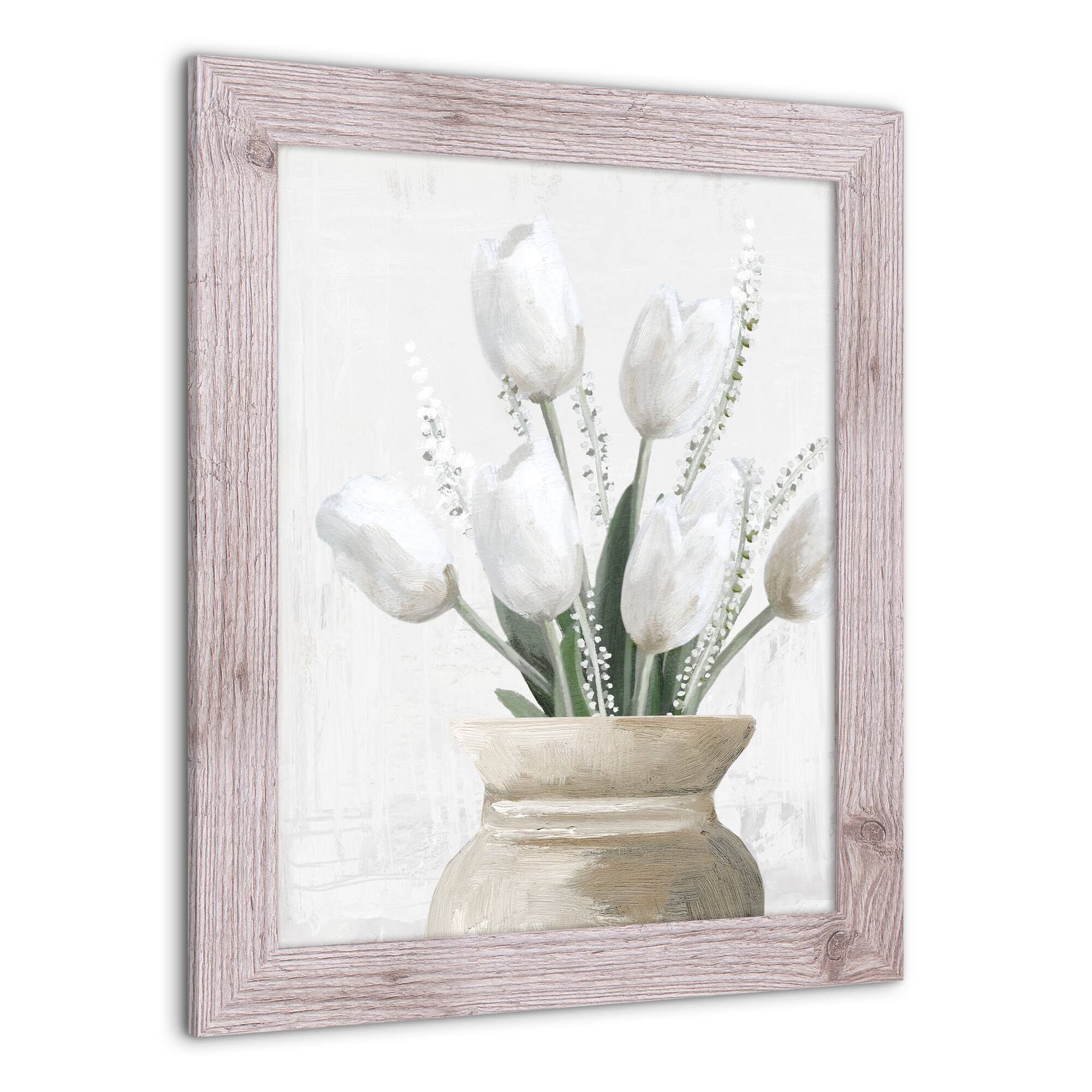 Tulips in Taupe Western Framed Print