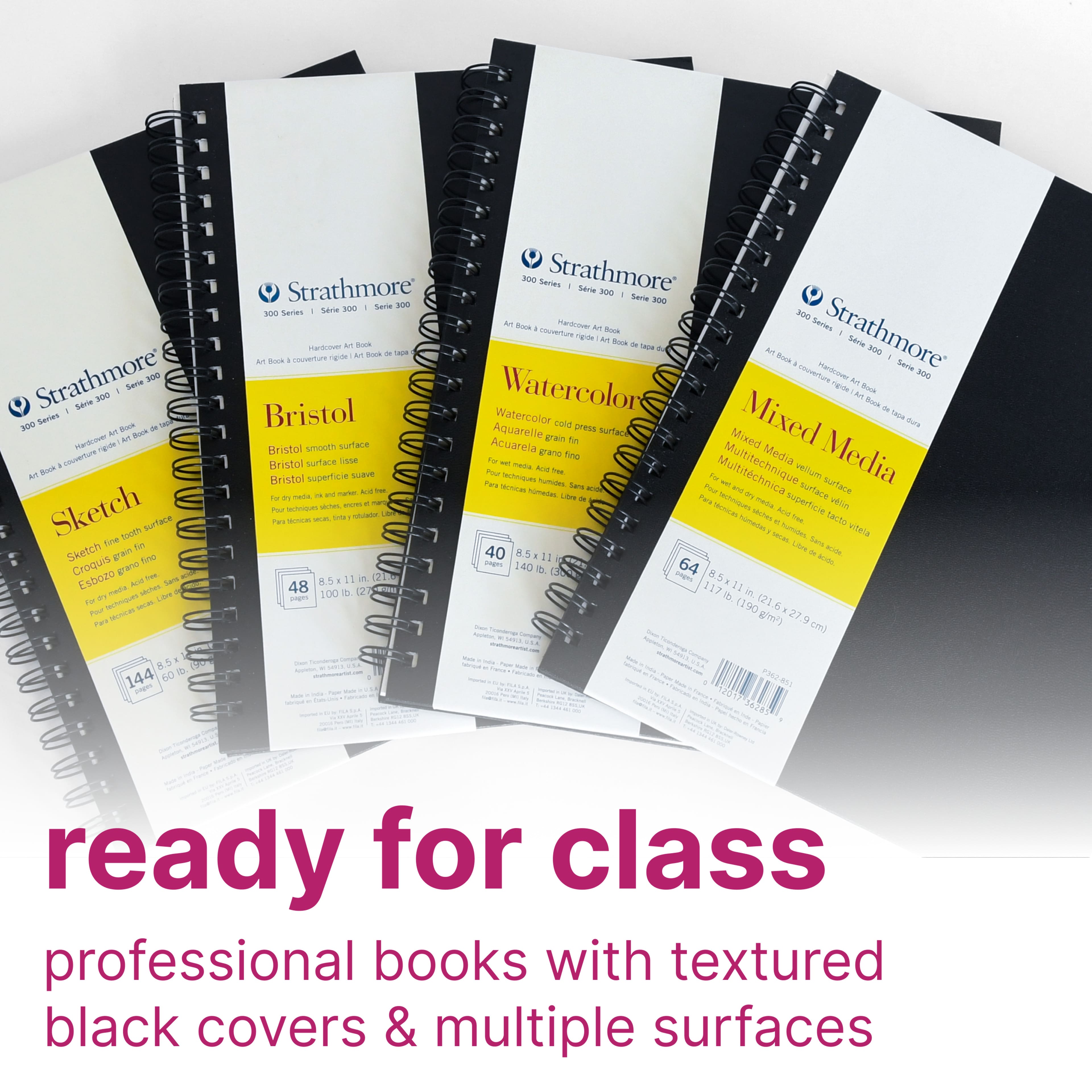 Strathmore® 300 Series Mixed Media Hardcover Art Book, 8.5" x 11"