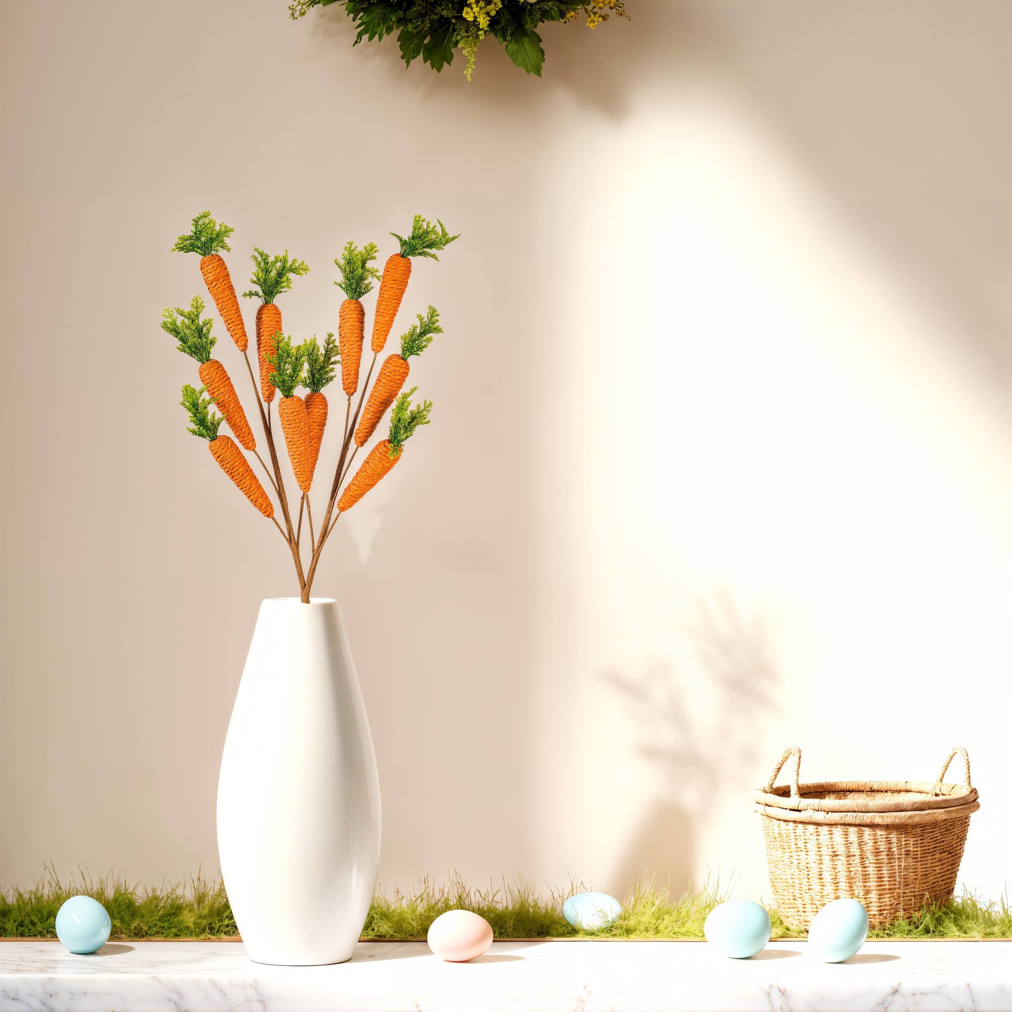 26" Artificial Orange Carrot Spray, 2ct.