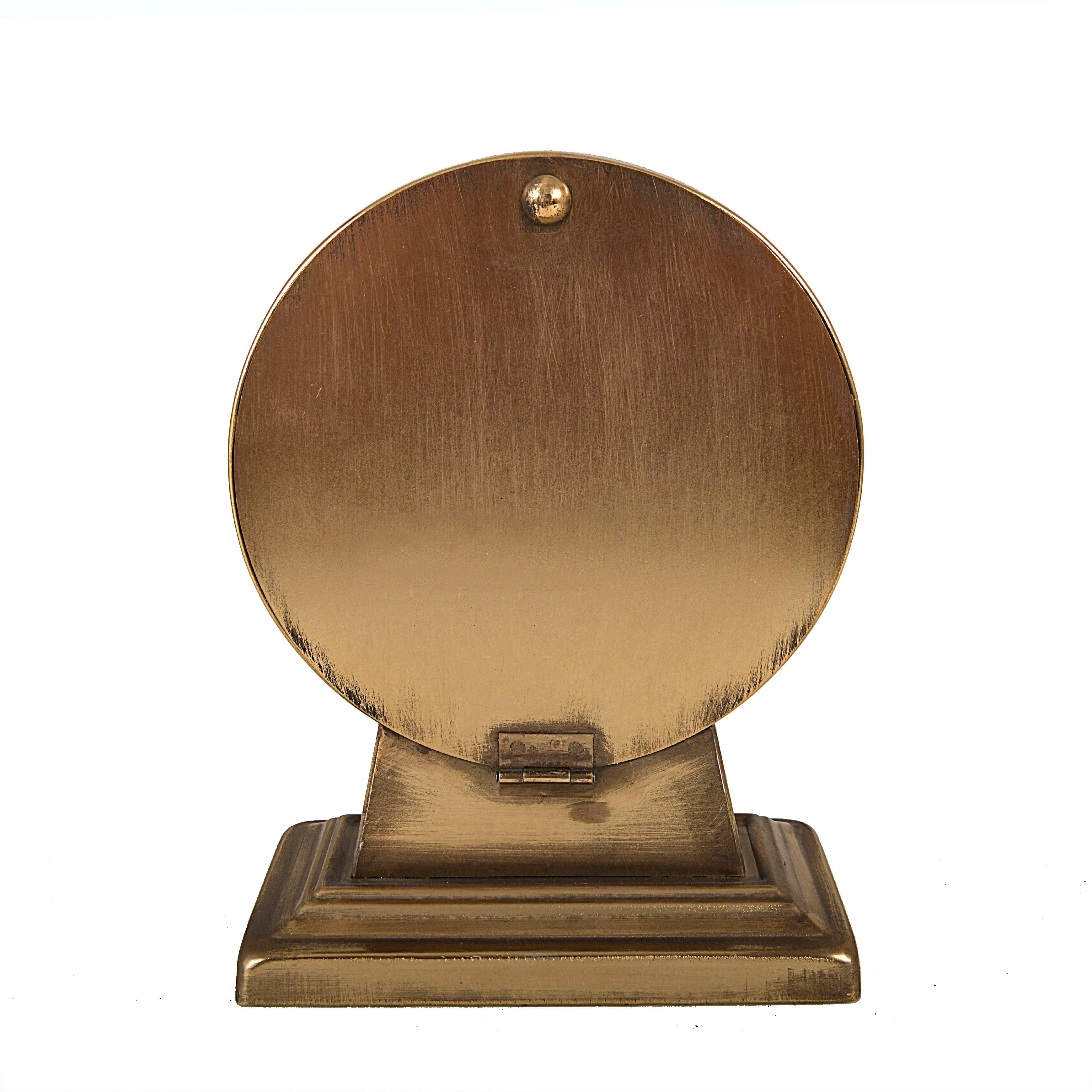 Hello Honey® 8.5" Gold Metal Mantel Clock