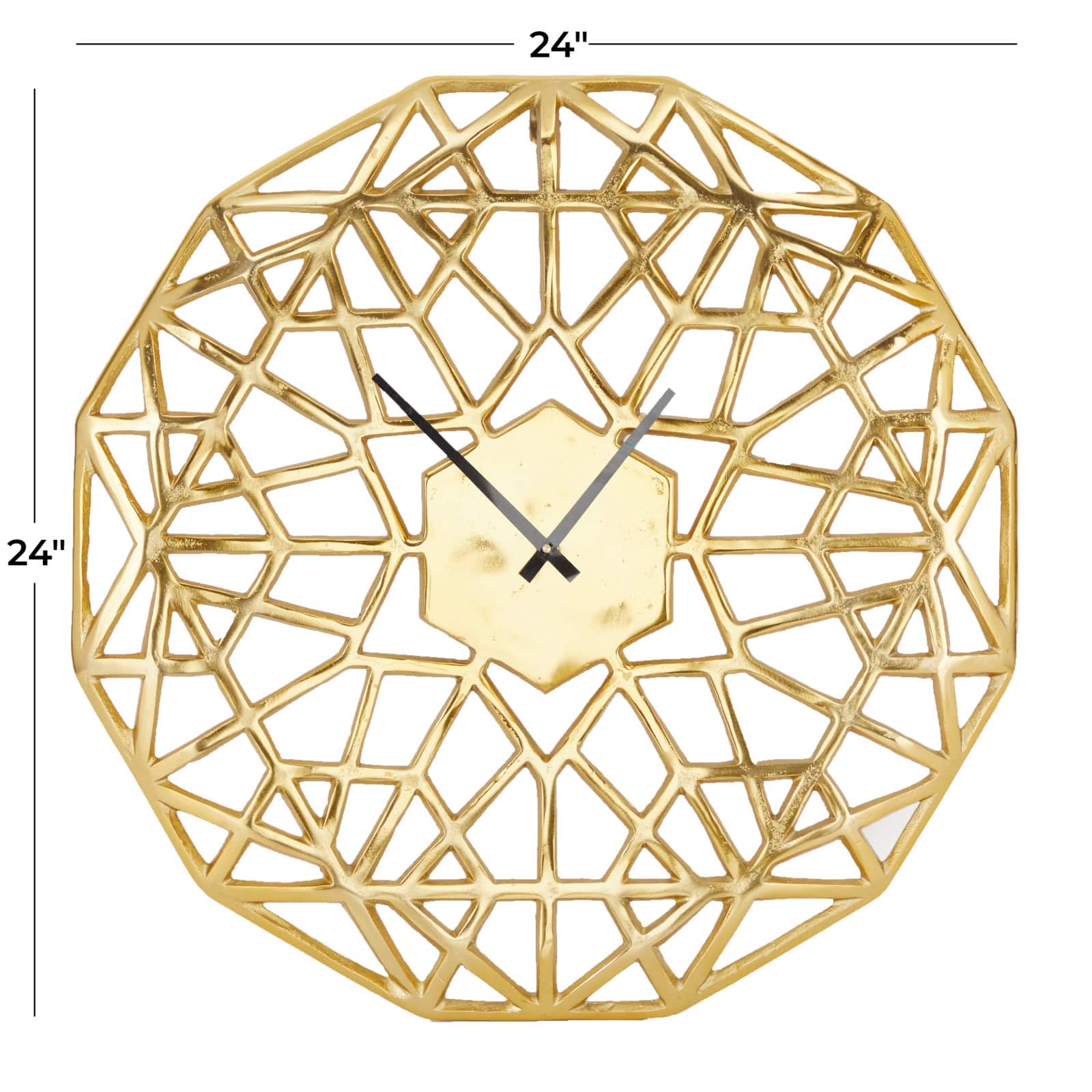 24" Contemporary Abstract Wall Clock