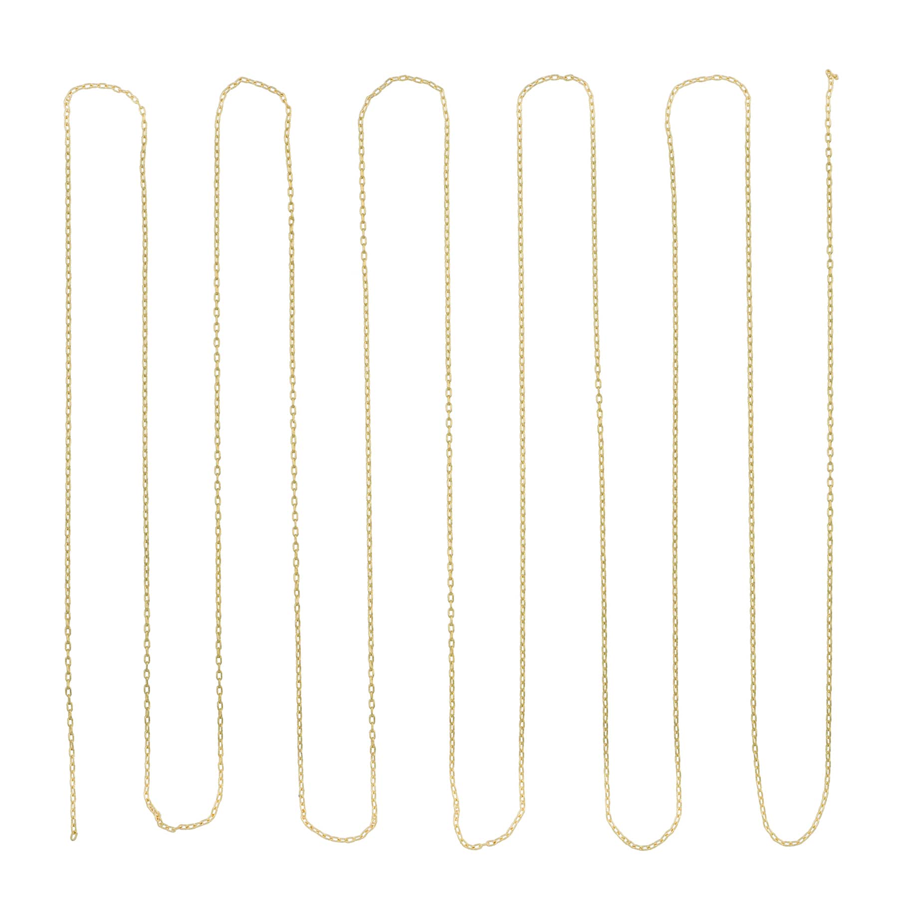 12 Pack: 72" Gold Cable Chain by Bead Landing™