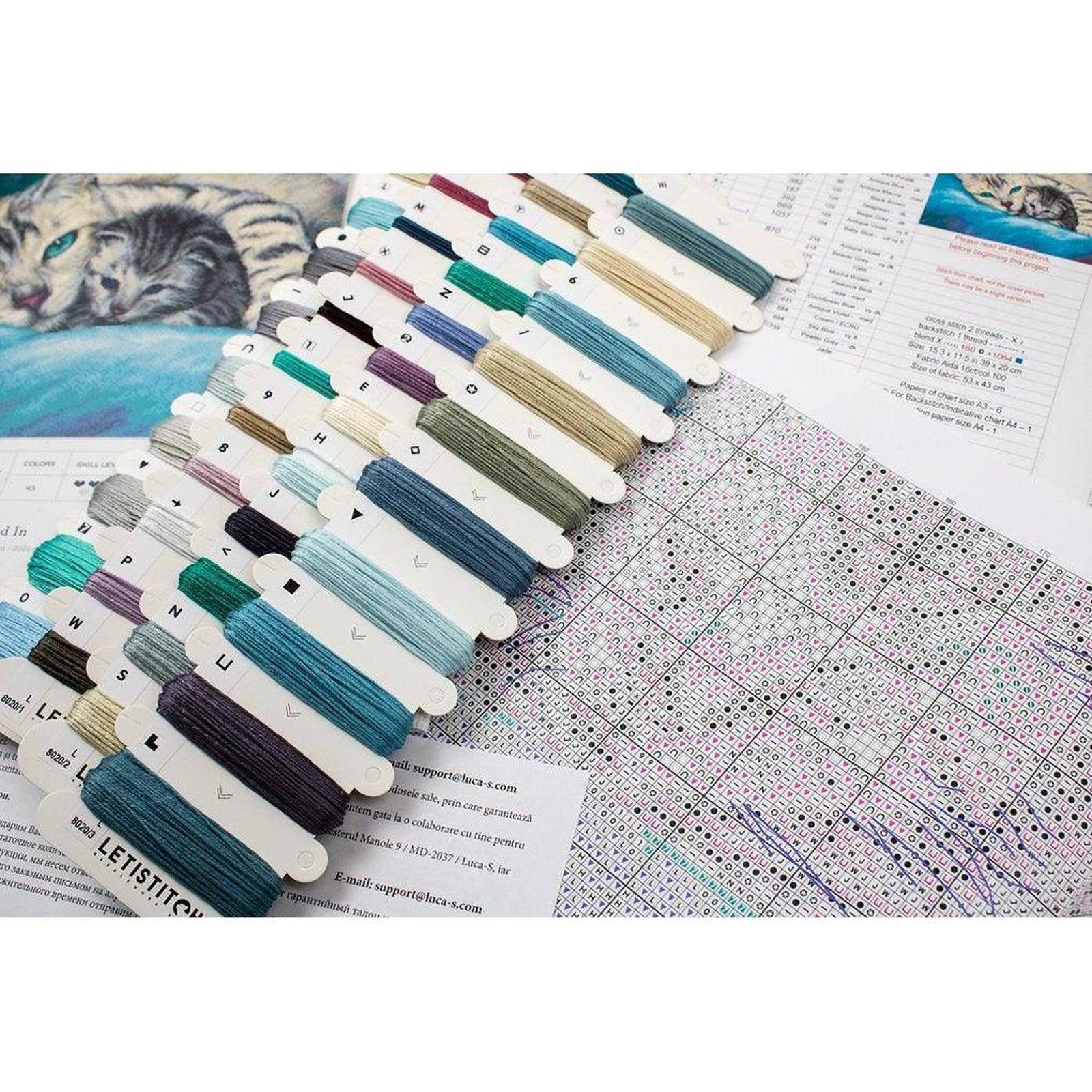 Letistitch Tucked In Counted Cross Stitch Kit