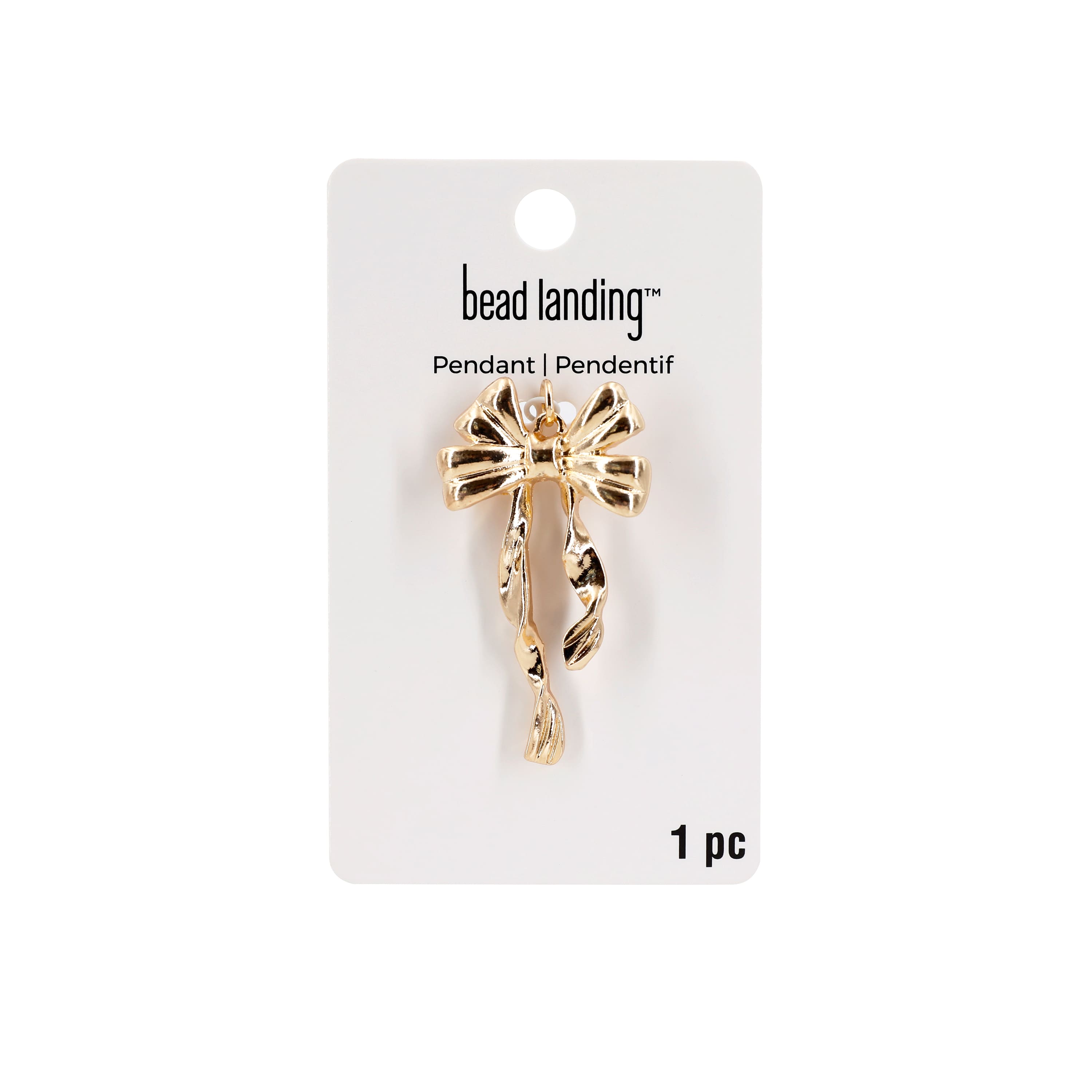 Gold Bow Pendant by Bead Landing™