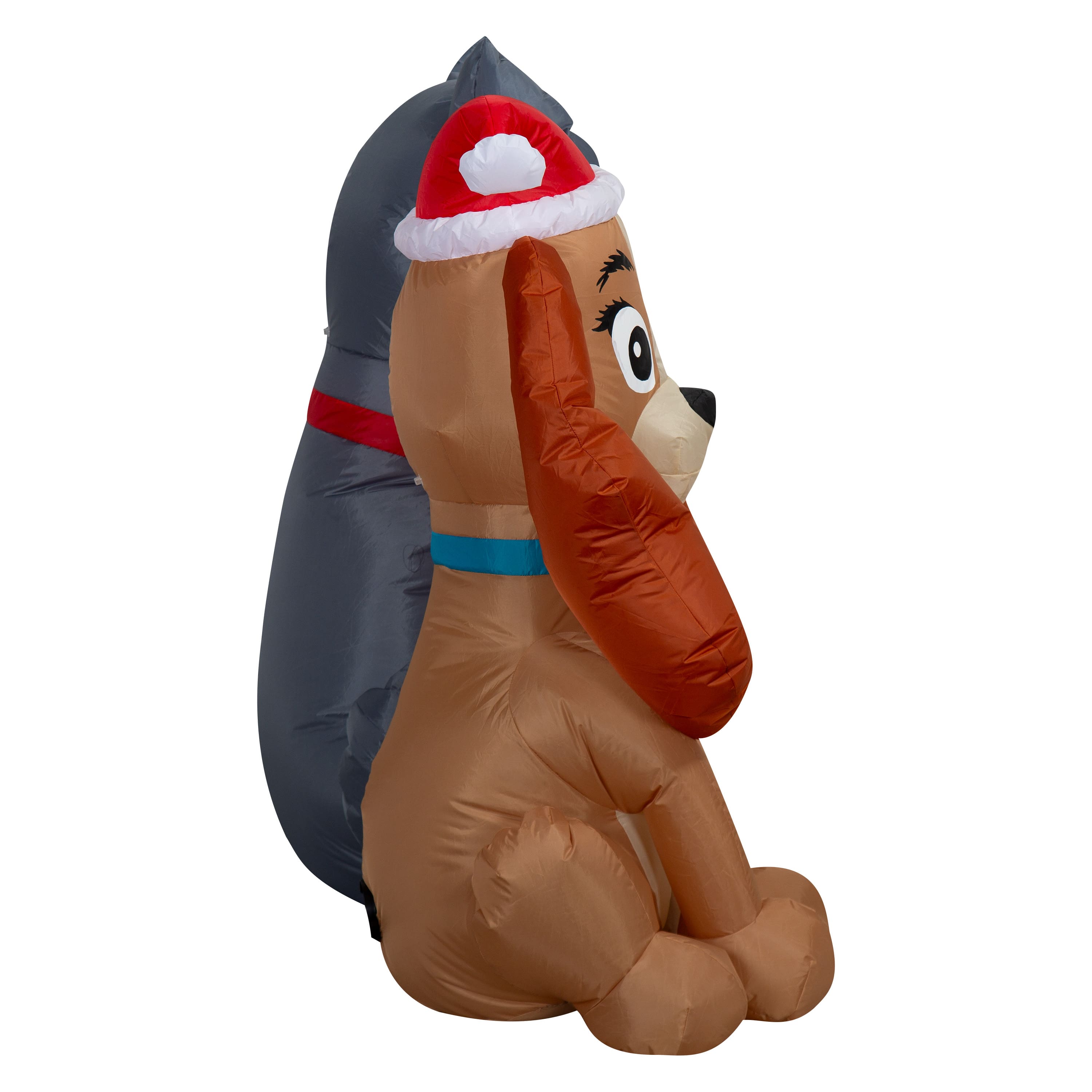 4ft. Airblown® Disney® Inflatable Lady & Tramp with Light Strings Christmas Décor
