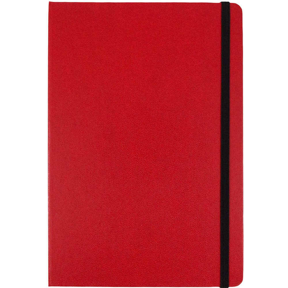 JAM Paper Large Hardcover Notebook with Elastic Band