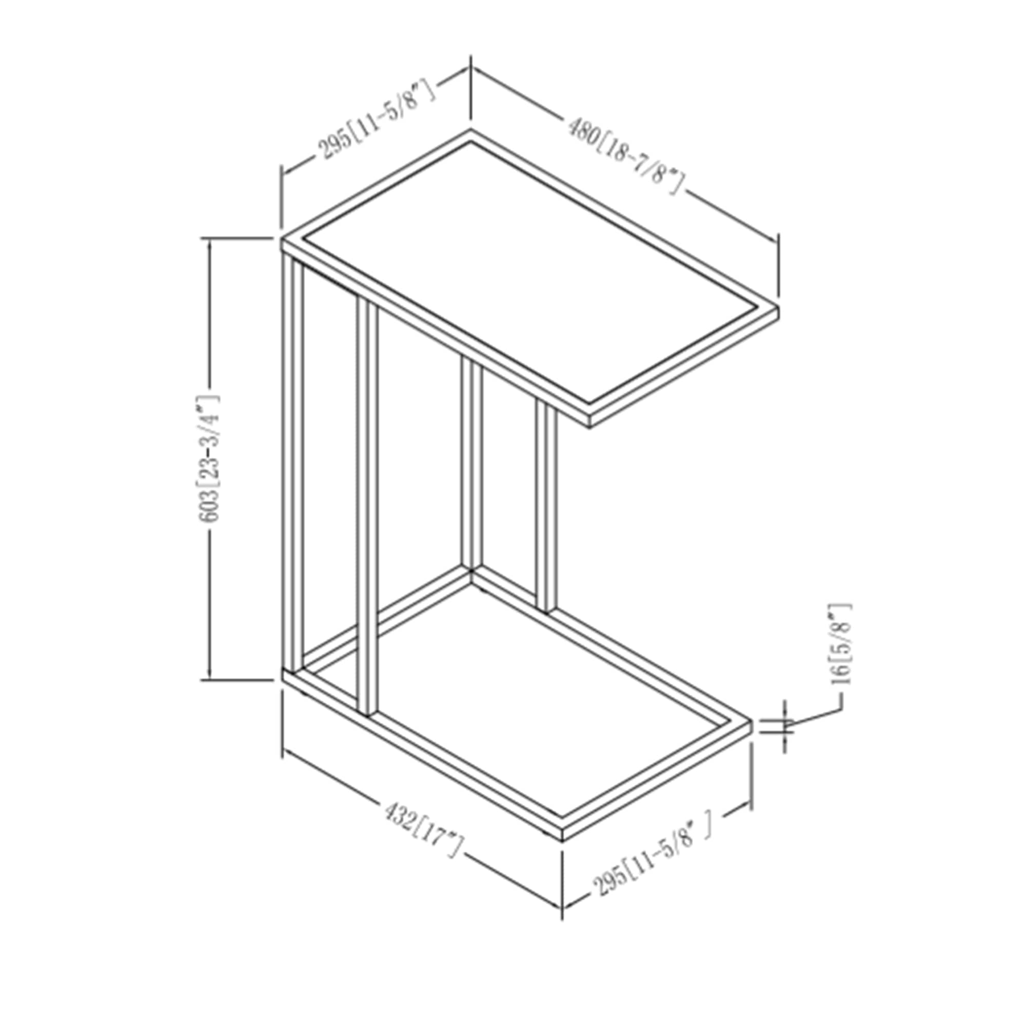 Walker Edison Modern End C Table