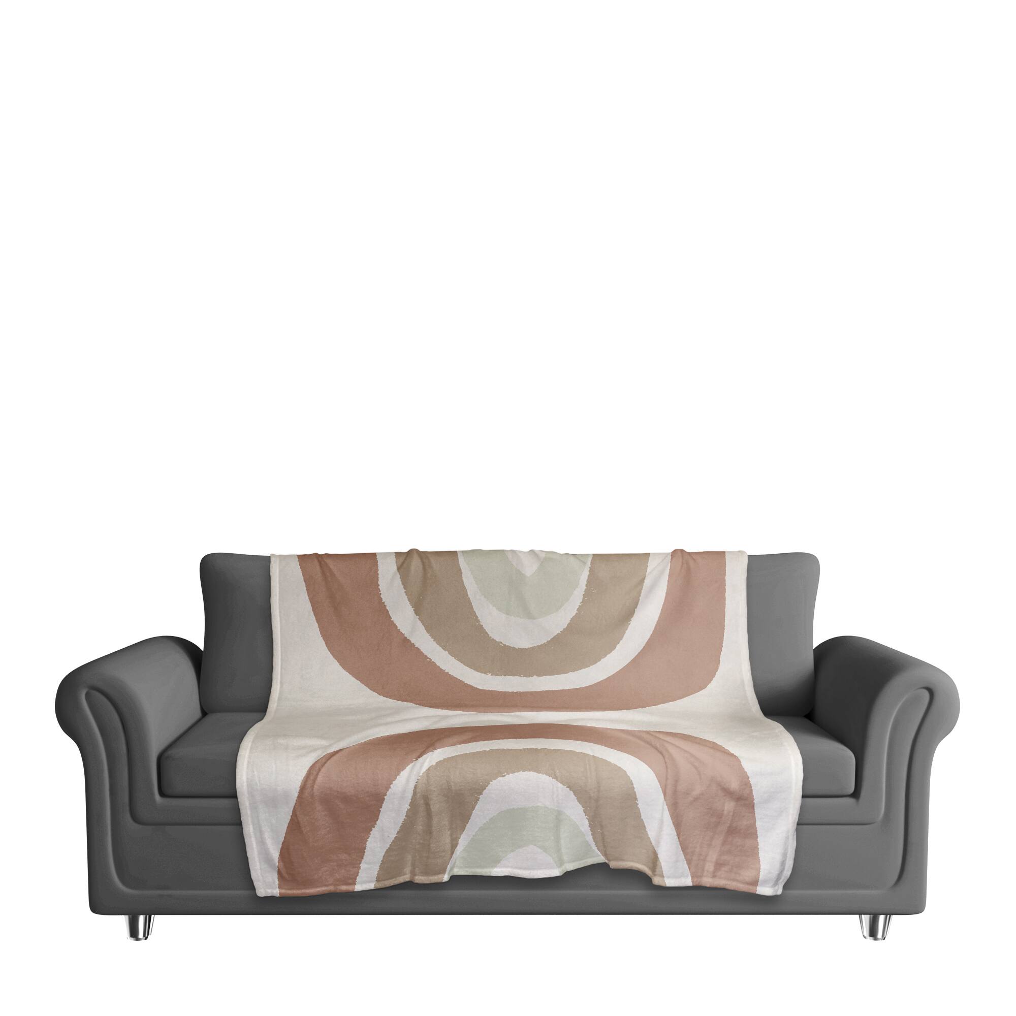 Sepia Rainbow 50" x 60" Coral Fleece Blanket