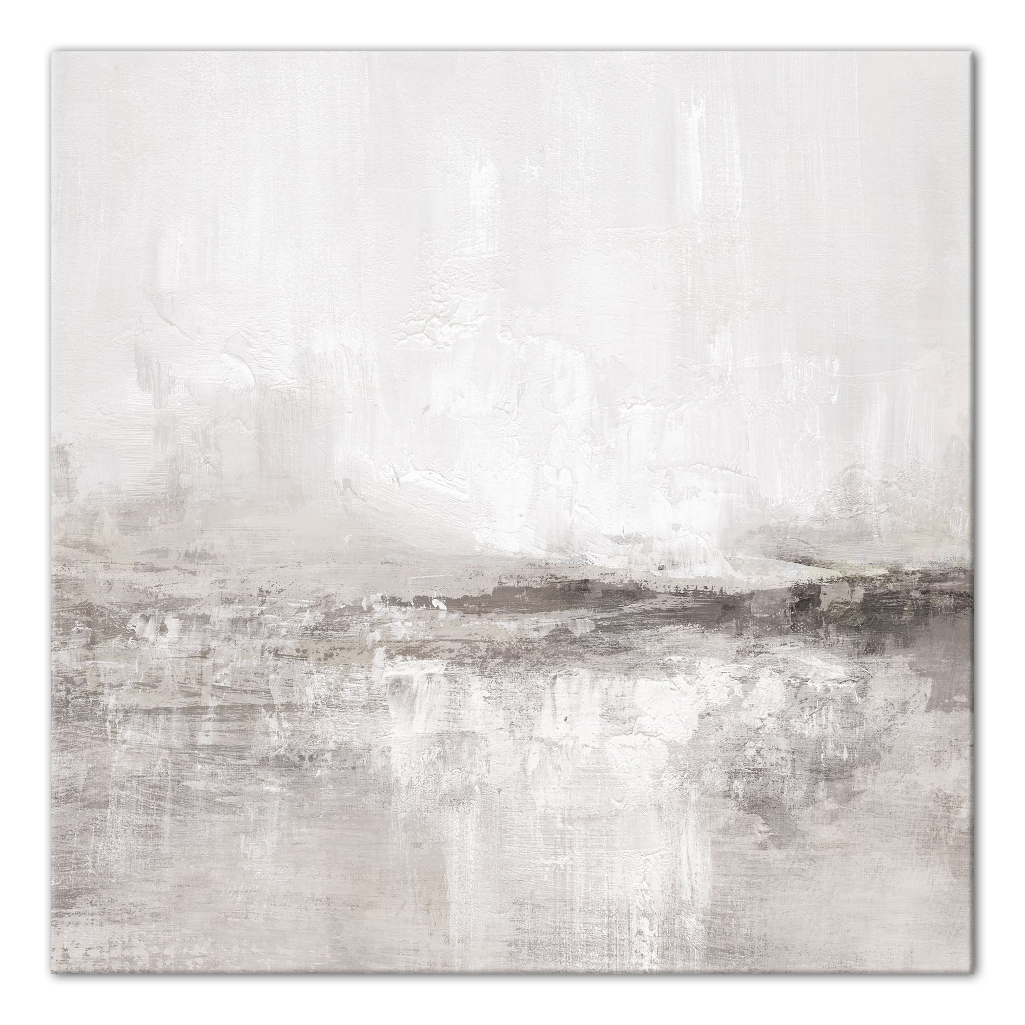 Gray and Taupe Abstract 30" x 30"Canvas Wall Art
