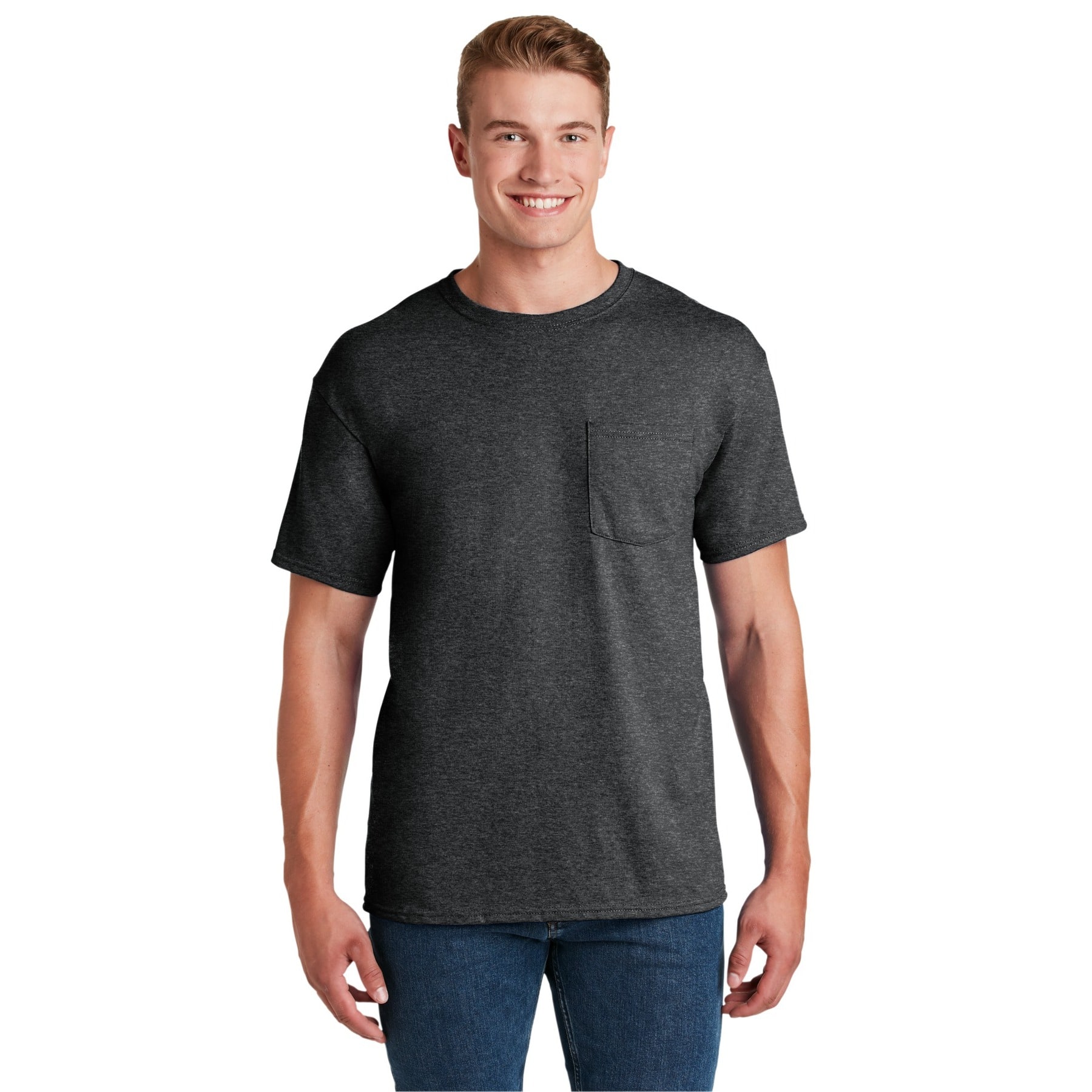 JERZEES® DRI-POWER® 50/50 Cotton/Poly Pocket T-Shirt