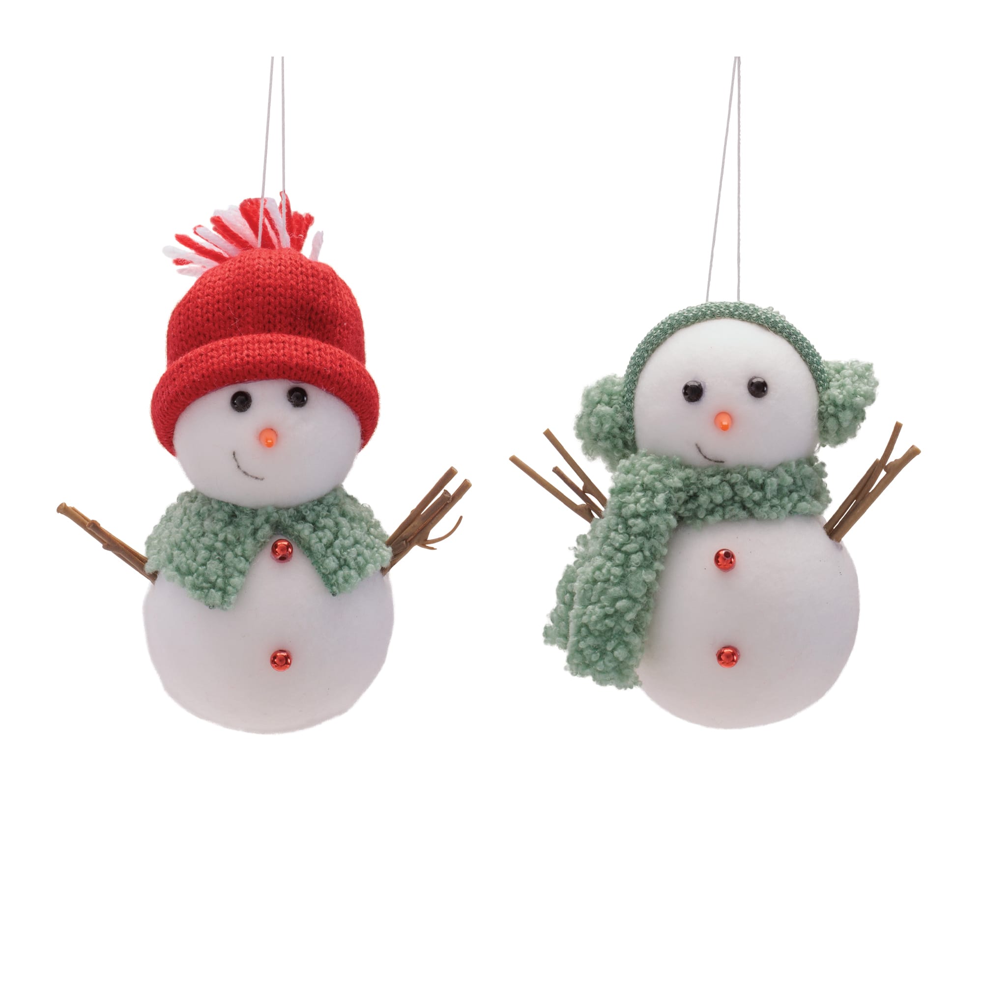 Melrose Snowman Ornaments Set