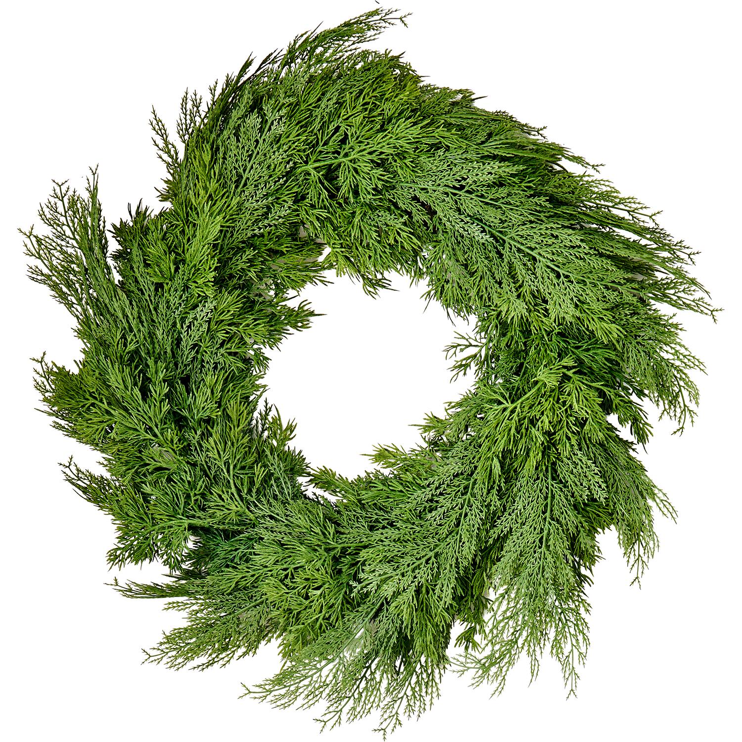 Worth Imports 42" Christmas Real Touch Cypress Artificial Wreath