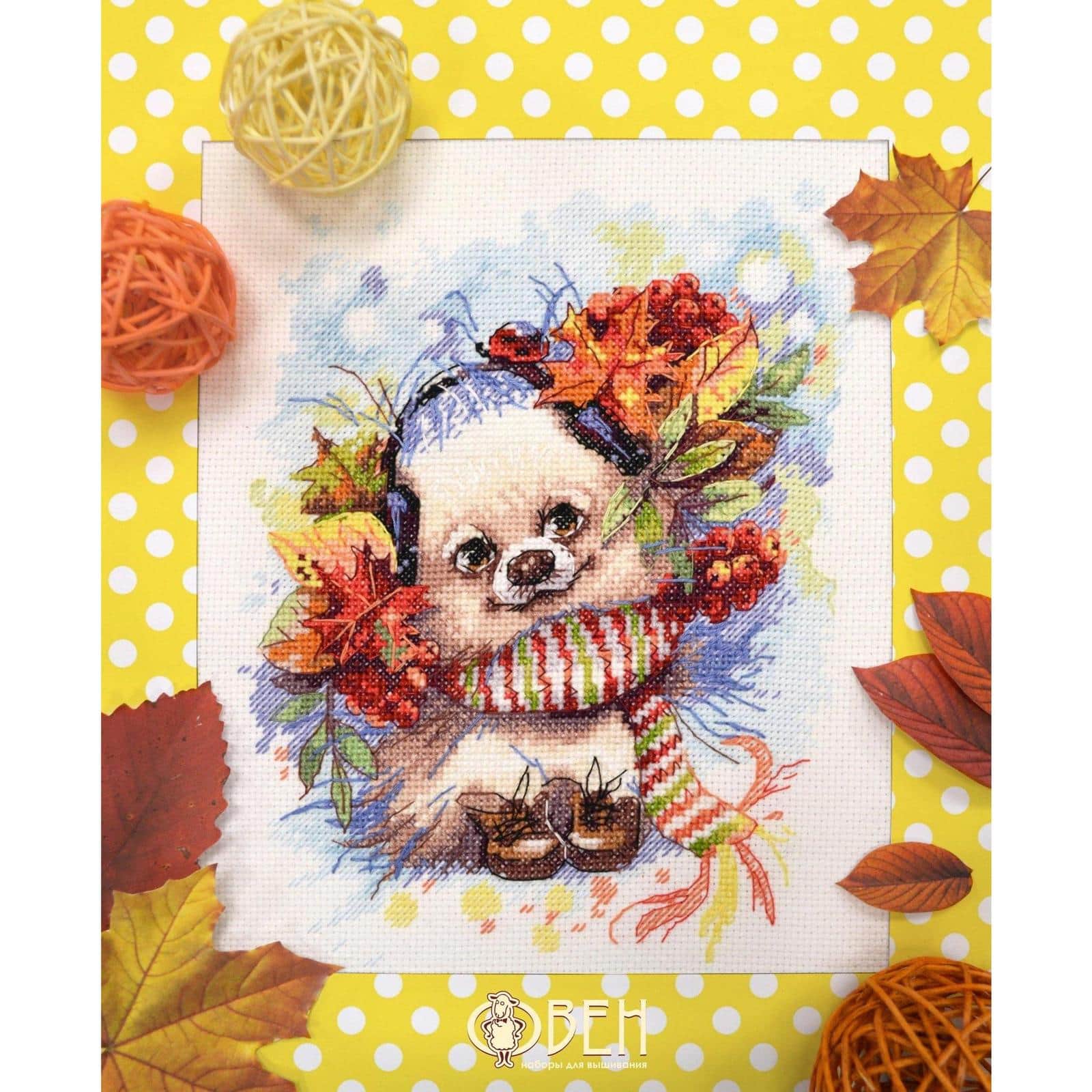 Oven Autumn Melody Cross Stitch Kit