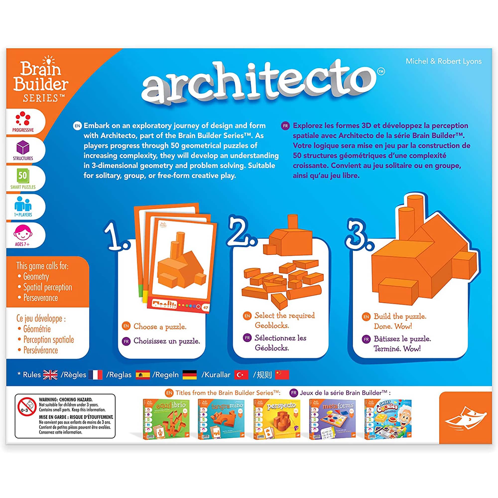 FoxMind Games Architecto Spatial Logic & Dexterity Game