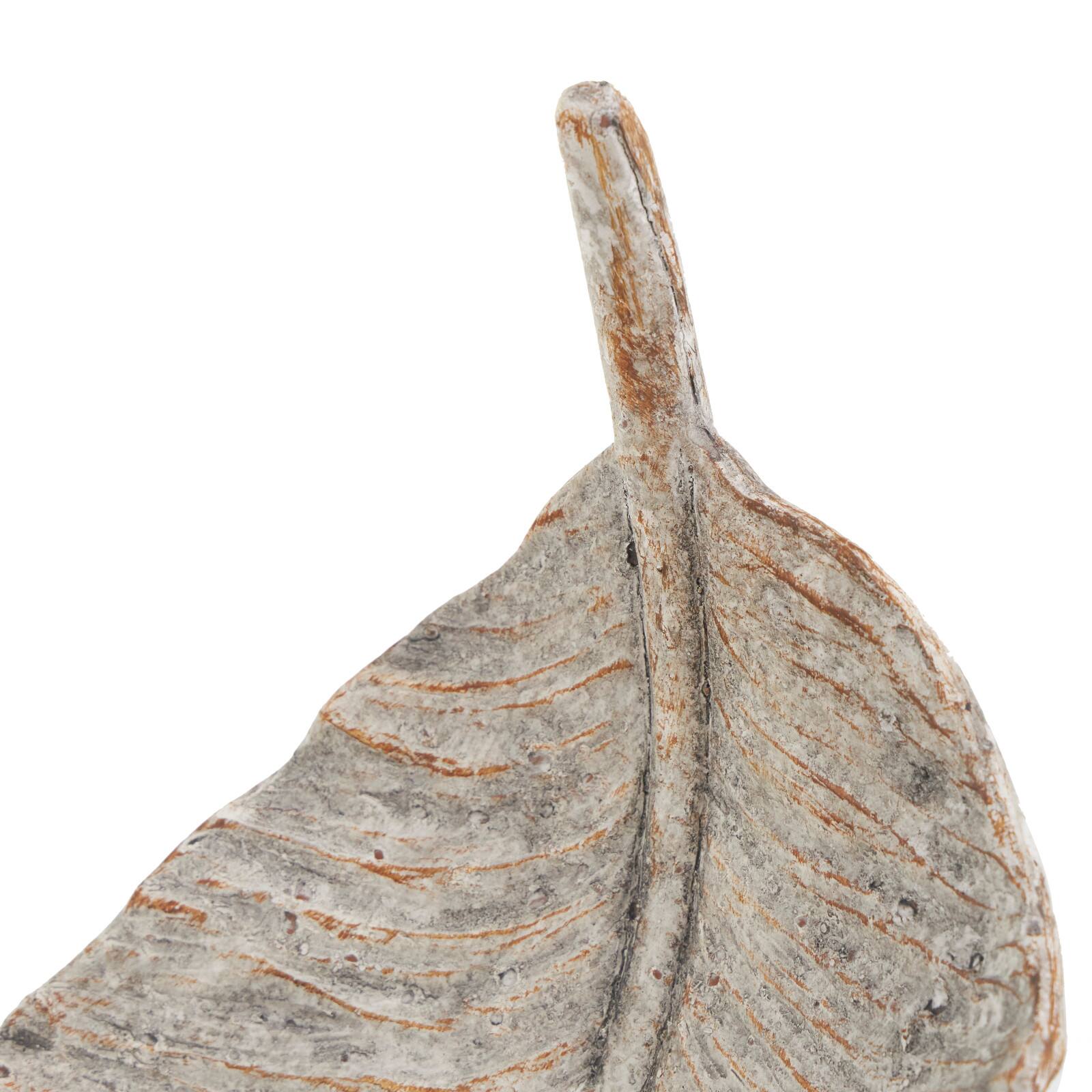Champagne Leaf Textured Decorative Bowl Set