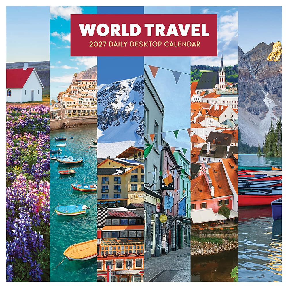 2027 World Travel Daily Desktop Calendar