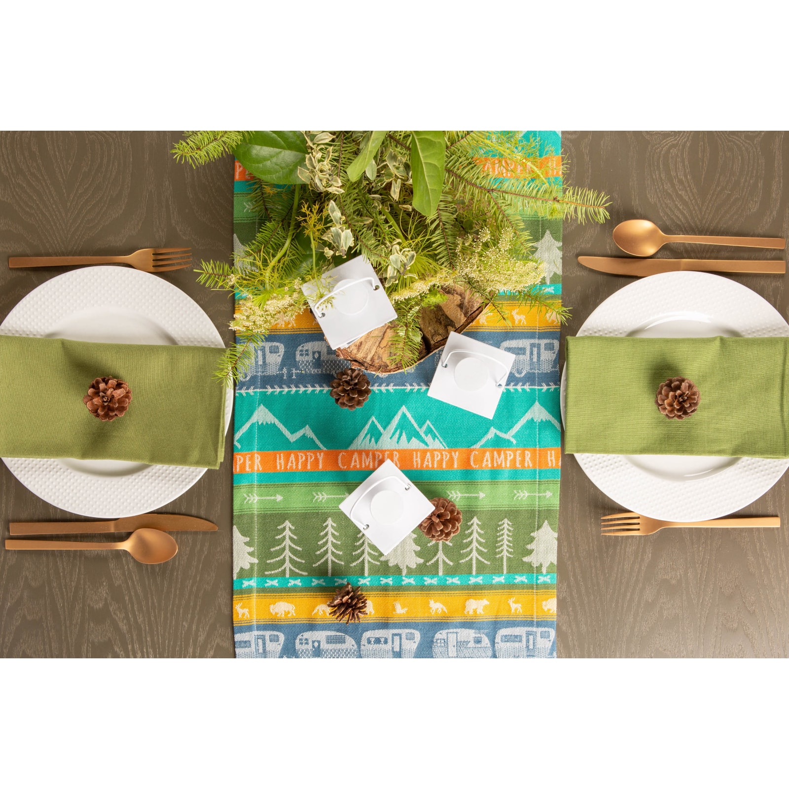 RV Park Jacquard Table Runner 14" x 72"