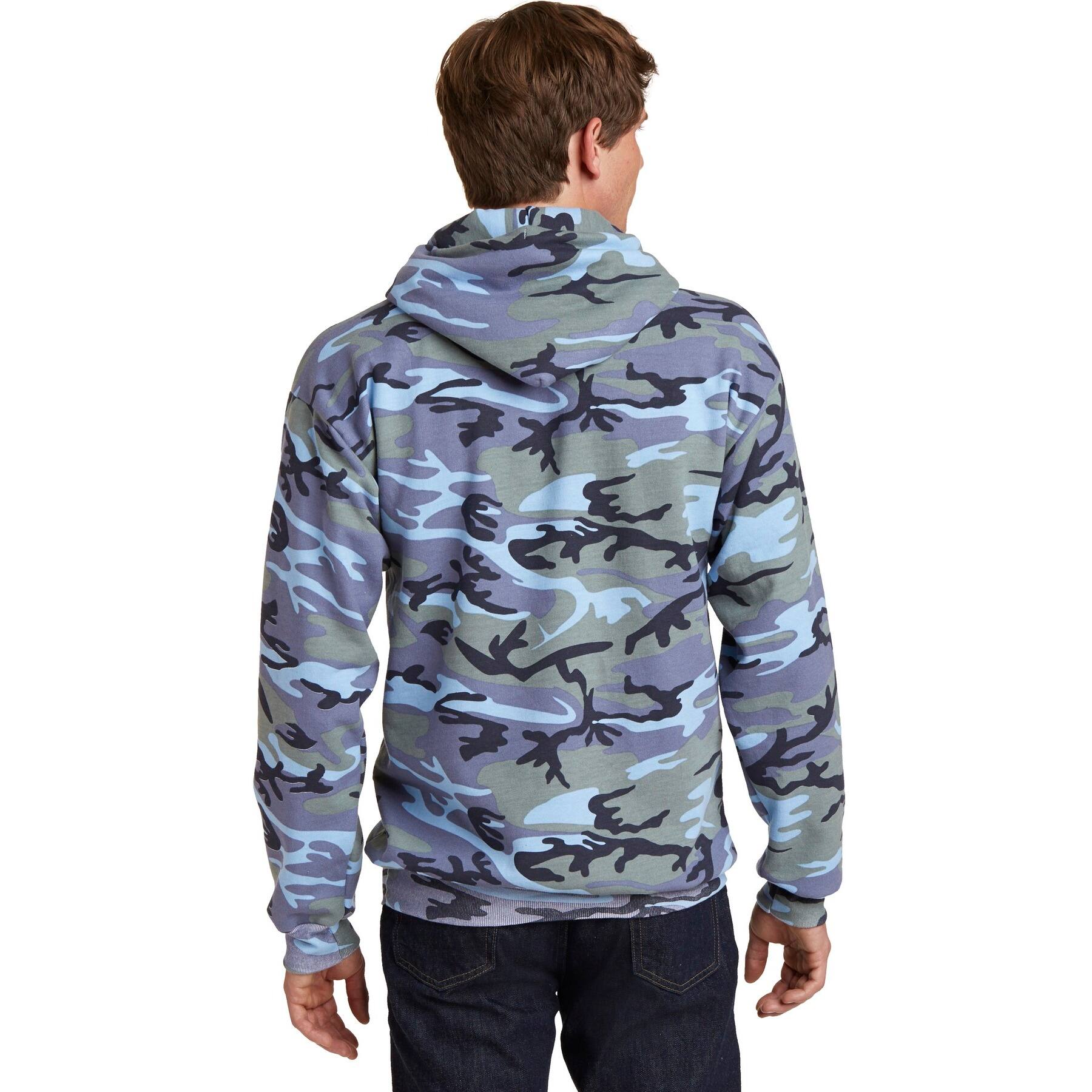 Port & Company® Camo Core Fleece Pullover Hooded Sweatshirt