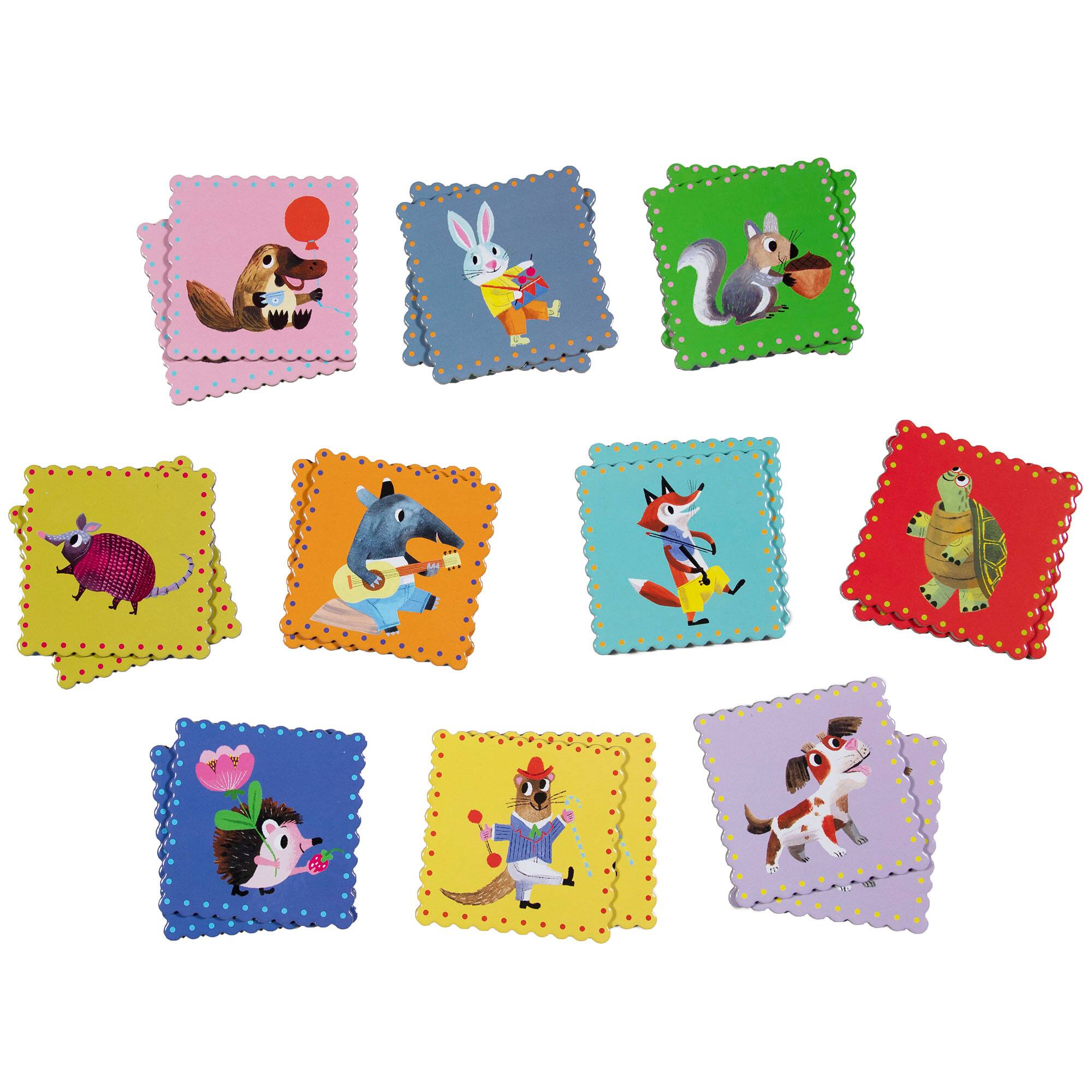 eeBoo Nice Animals Pre-School Memory & Matching Game