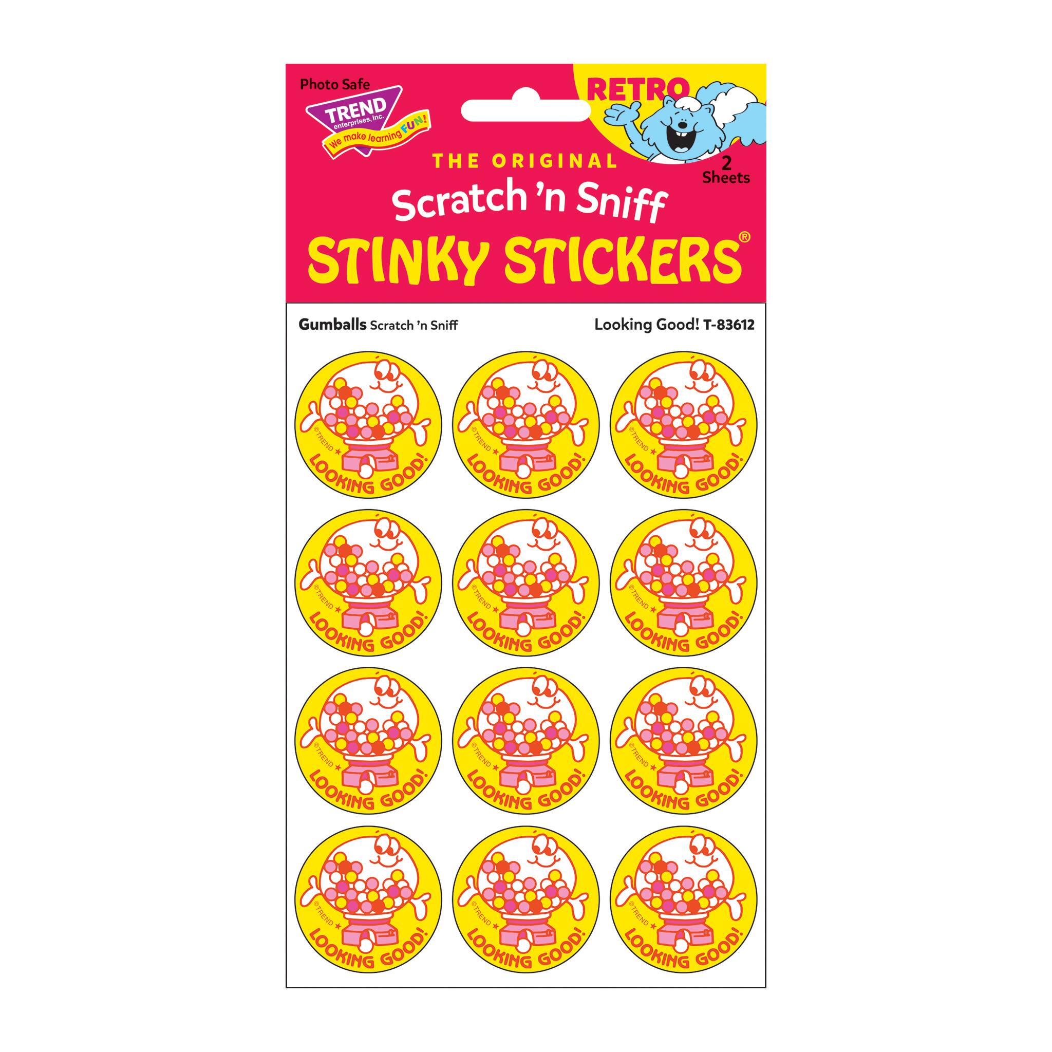 TREND Enterprises® Looking Good!/Gumballs Scented Stickers, 6 Packs of 24