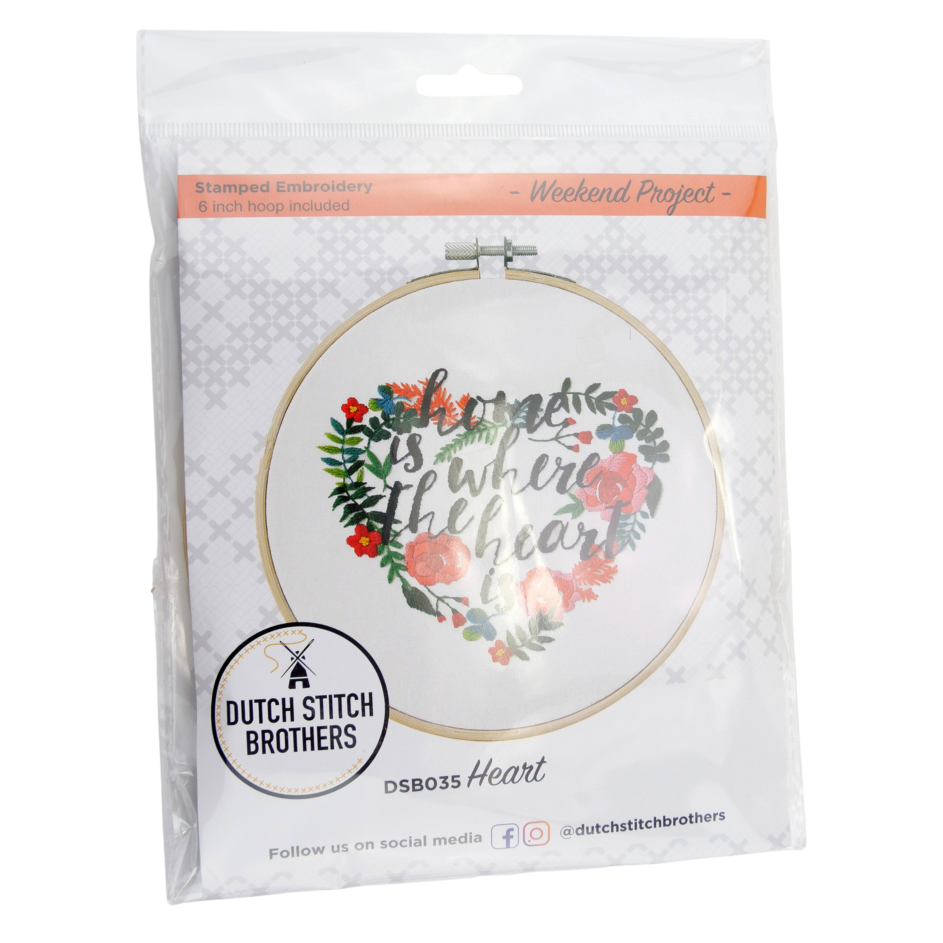 Thea Gouverneur Since 1959® Home Is Where the Heart Is Embroidery Kit